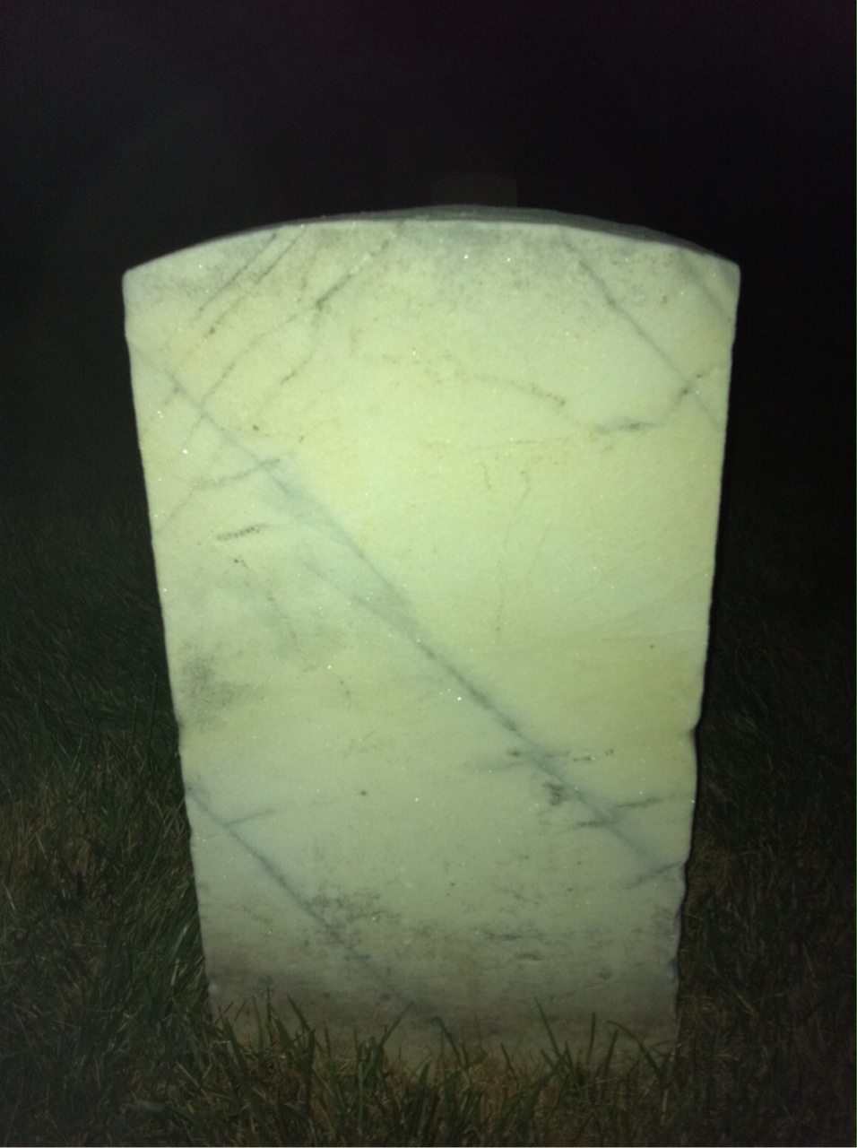 Back of headstone — Gustave Amlee