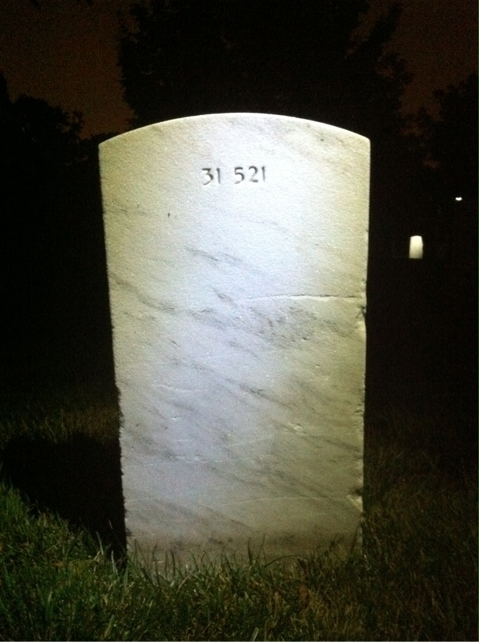 Back of headstone — Ruth Anderson