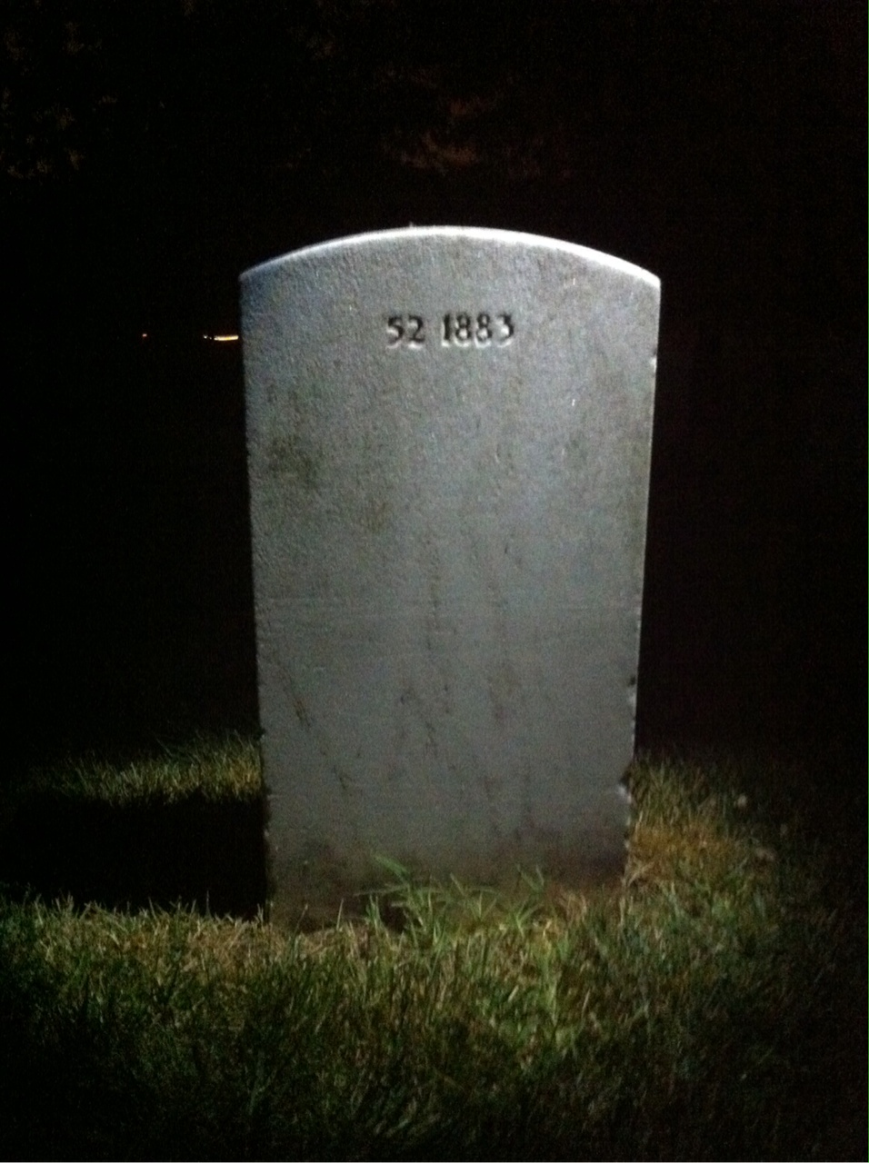 Back of headstone — George Conrad