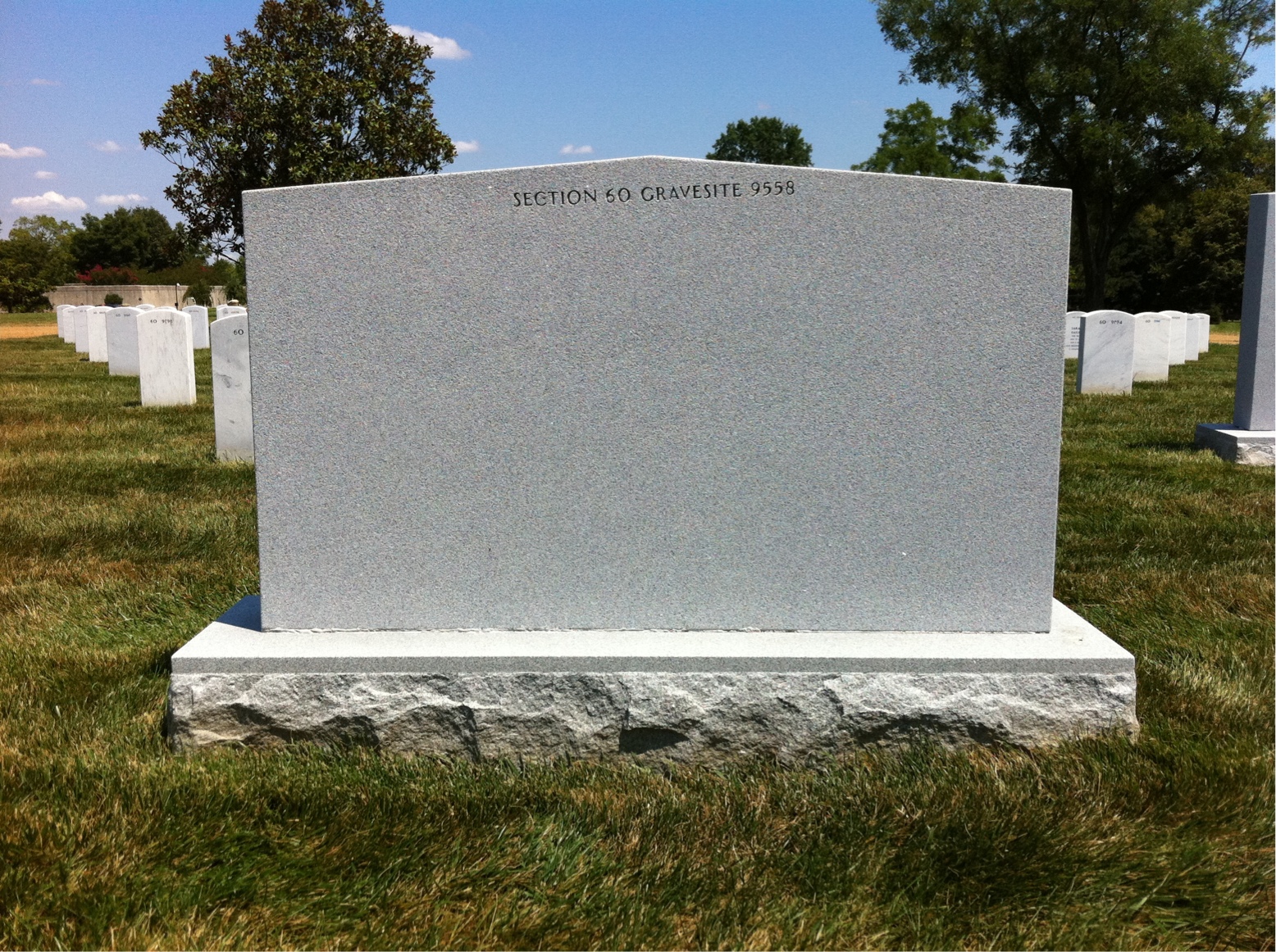Back of headstone — Joseph Auld