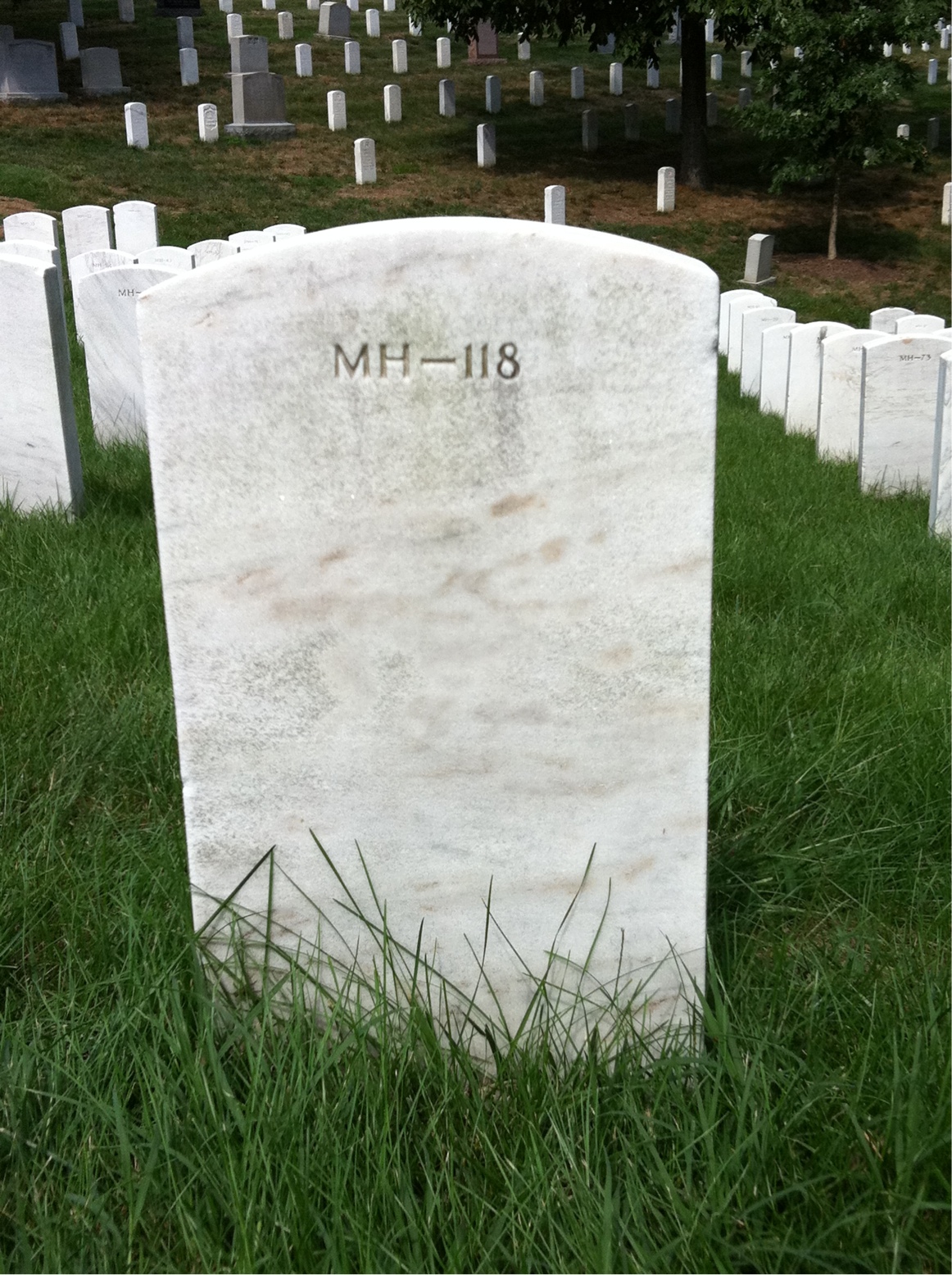Back of headstone — Richard Morin