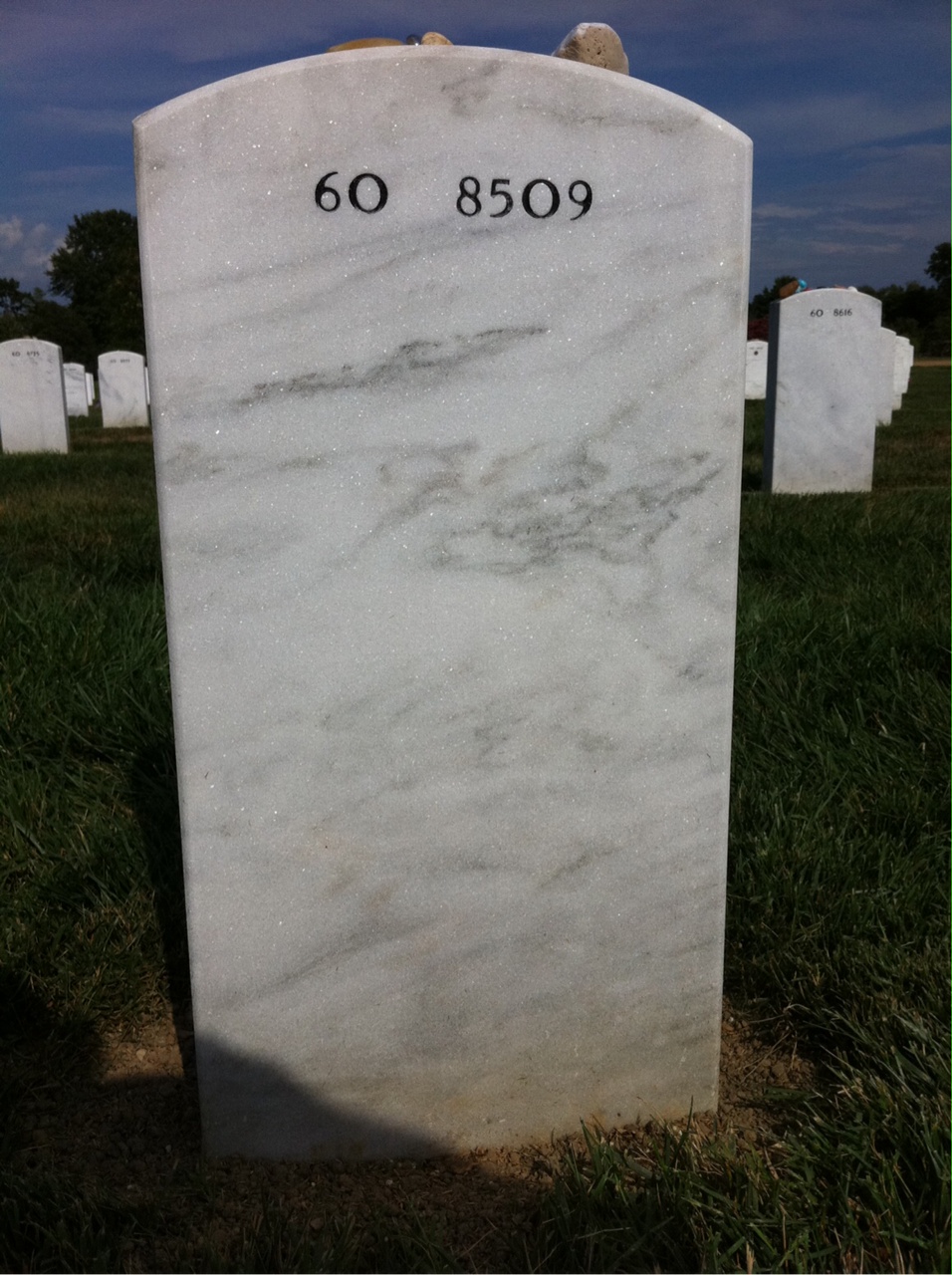 Back of headstone — John Bubeck