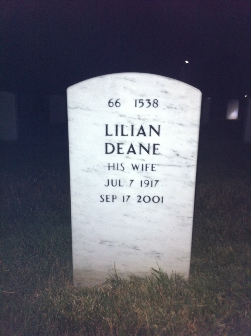 Back of headstone — John Moglia