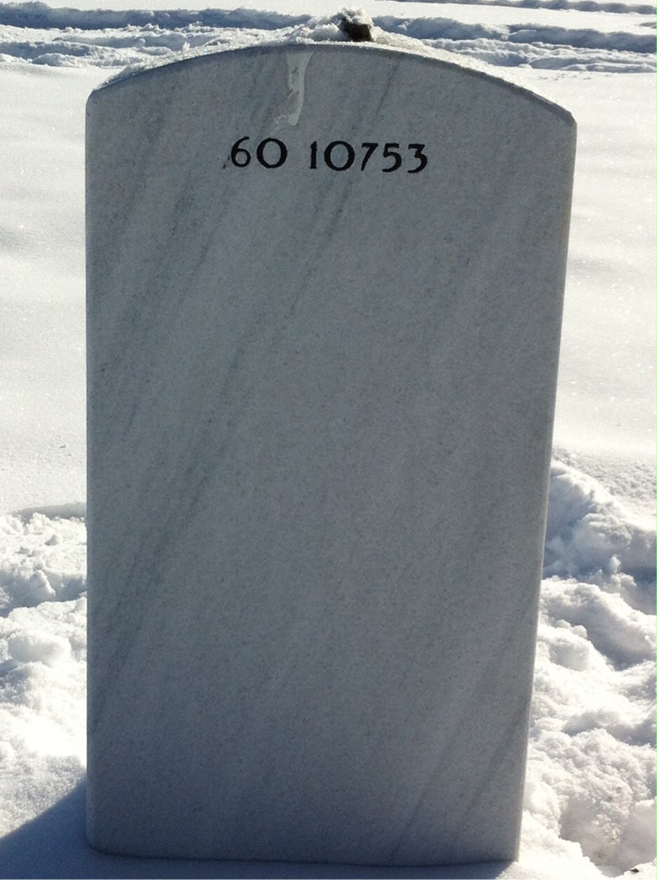 Back of headstone — William Charles Dempsey
