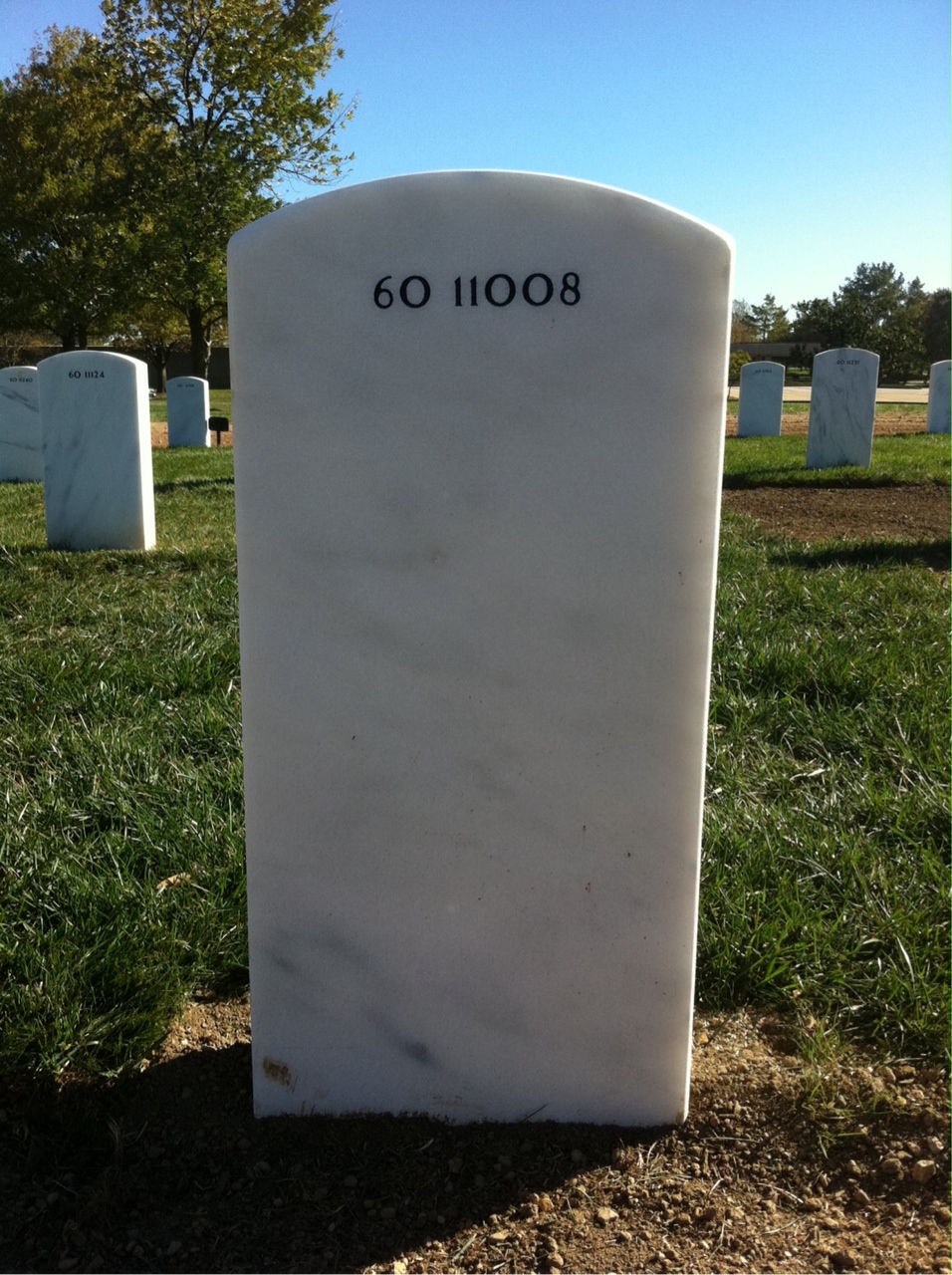 Back of headstone — Mark Joseph Jones