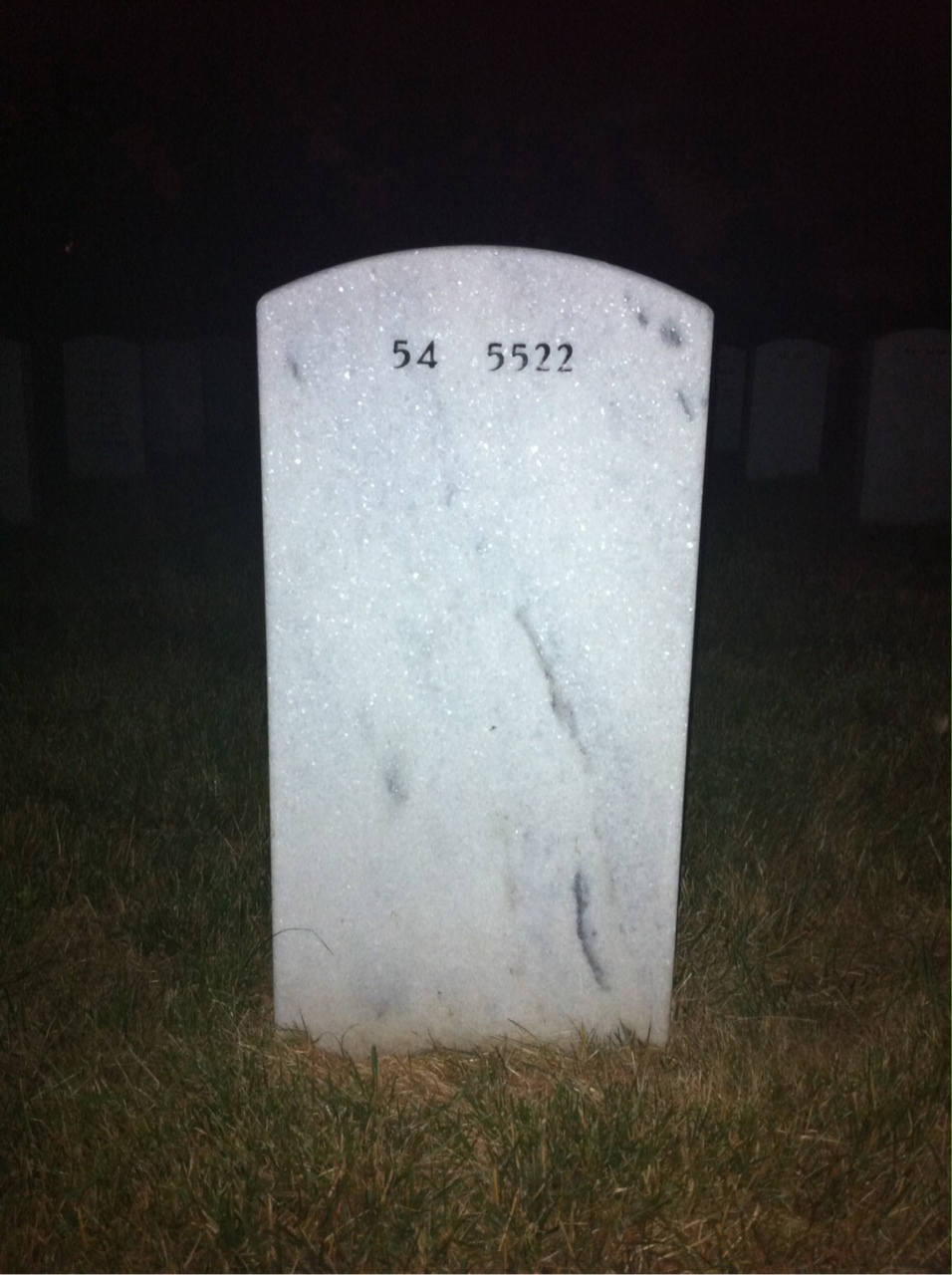 Back of headstone — Rexford Hiney