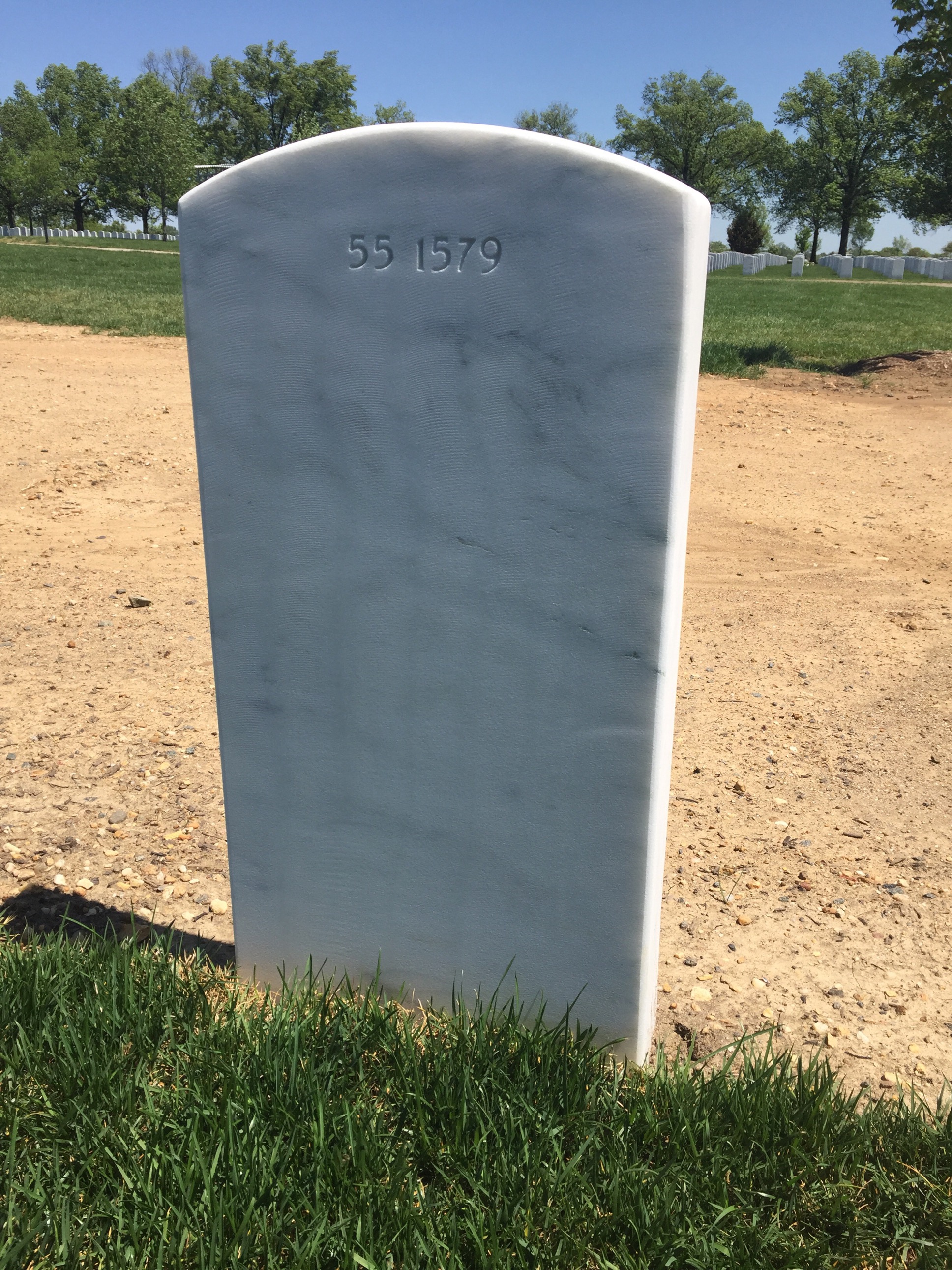 Back of headstone — Miguel Angel Santos
