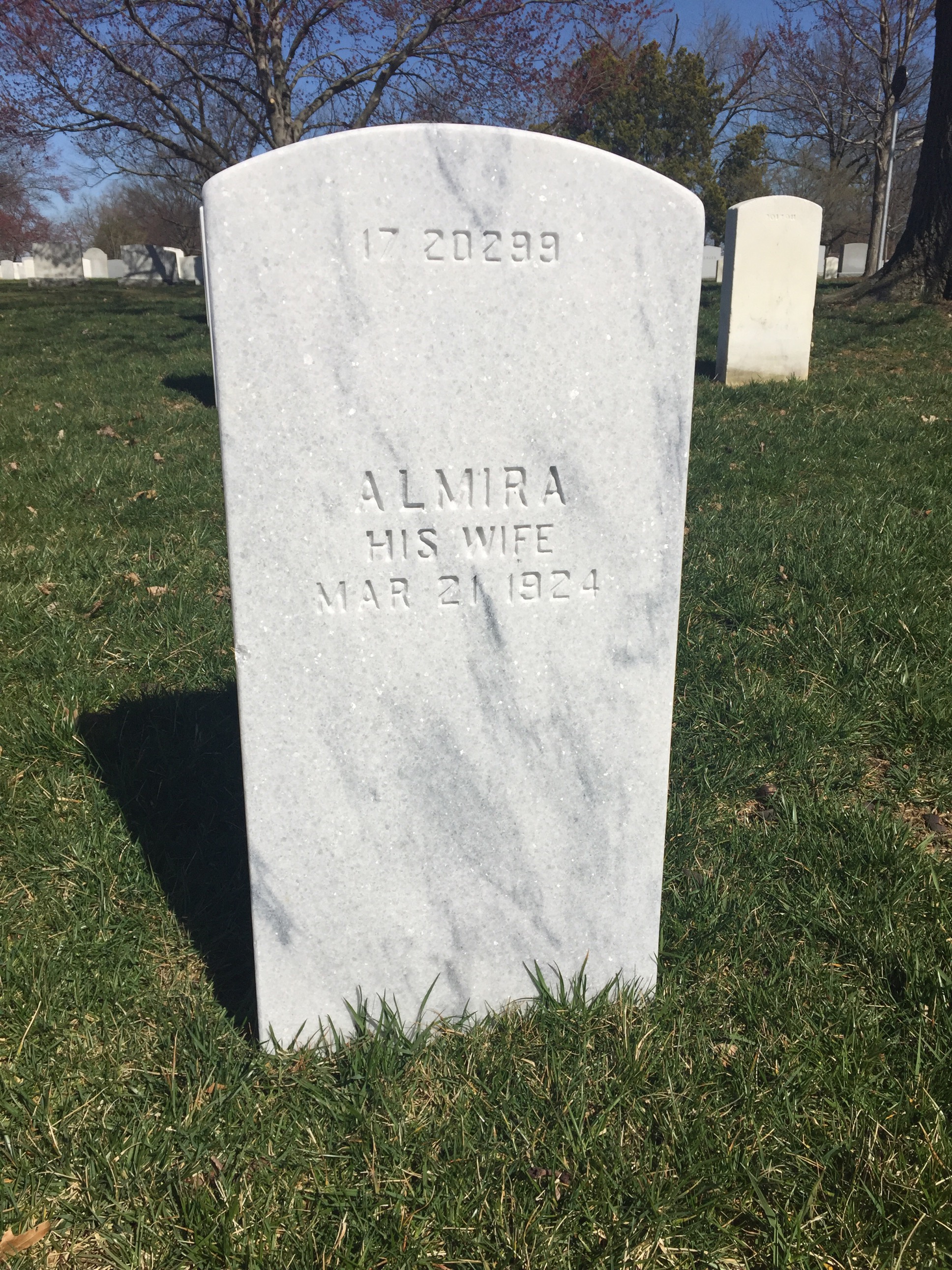 Back of headstone — Charles Morgan