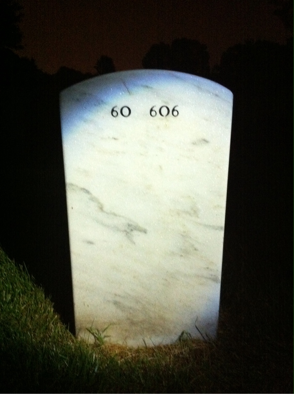 Back of headstone — Herman Dickens
