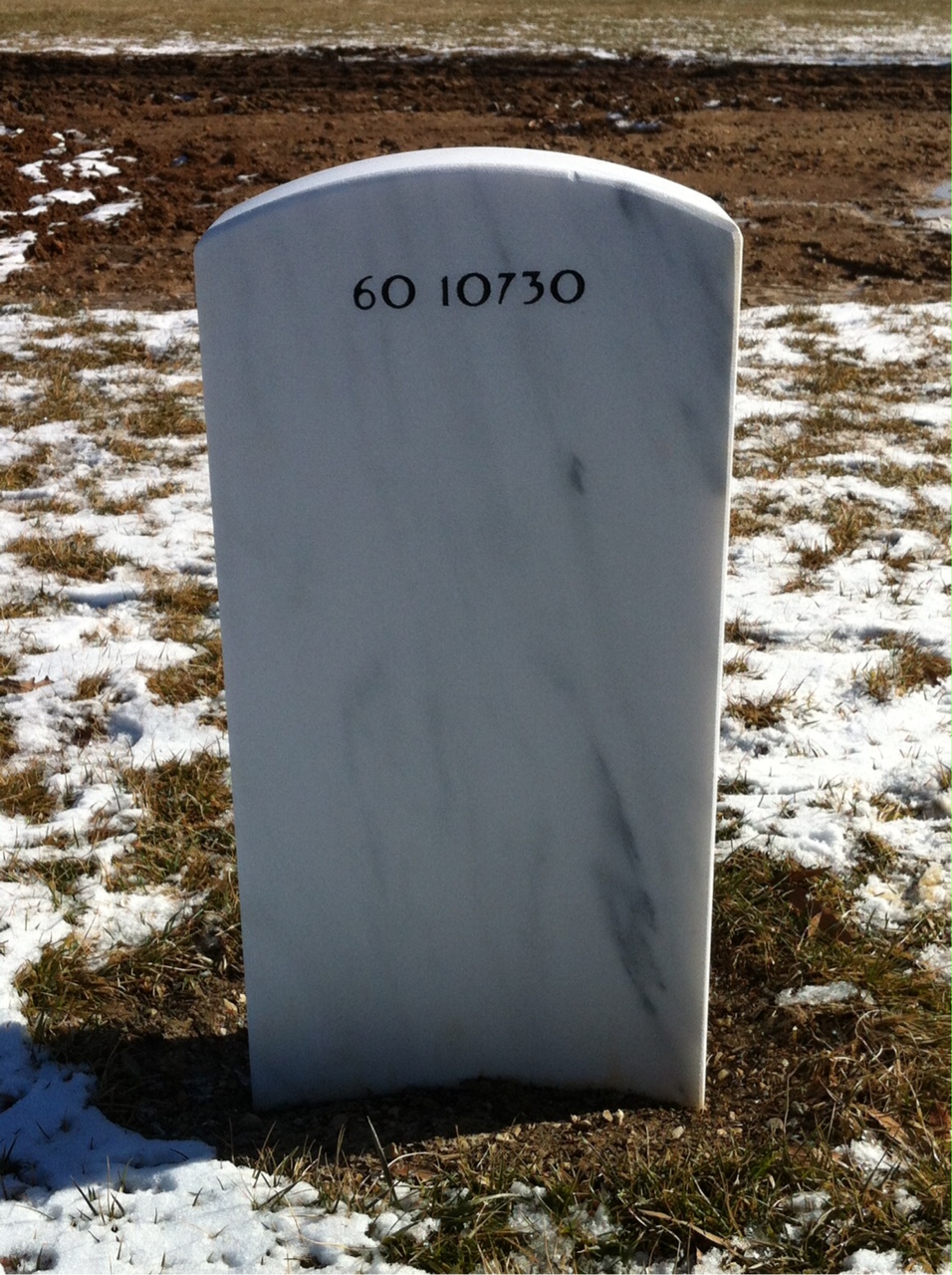 Back of headstone — Zachary Raymond Waity