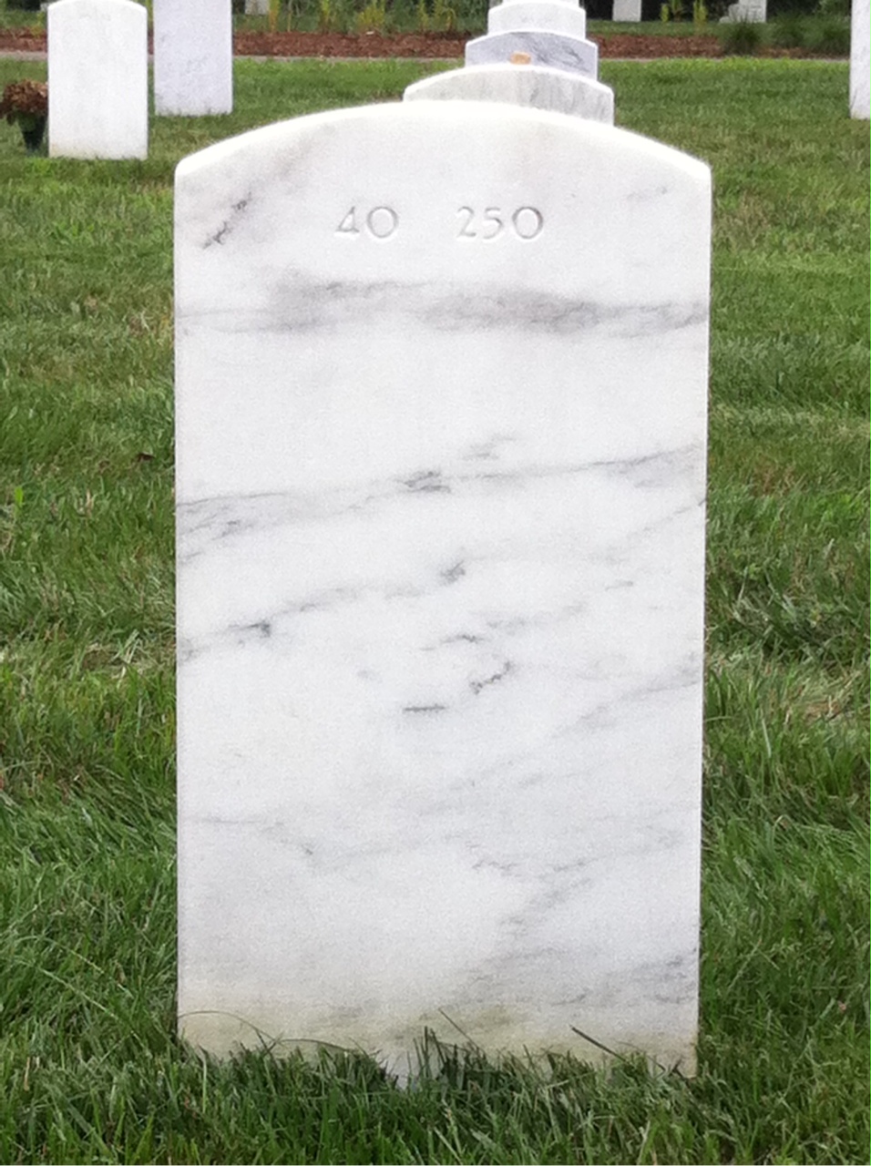 Back of headstone — Paul Dixon