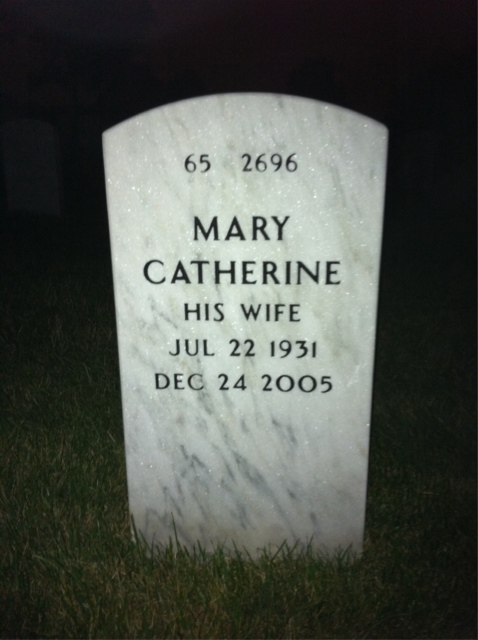 Back of headstone — Carl Trail