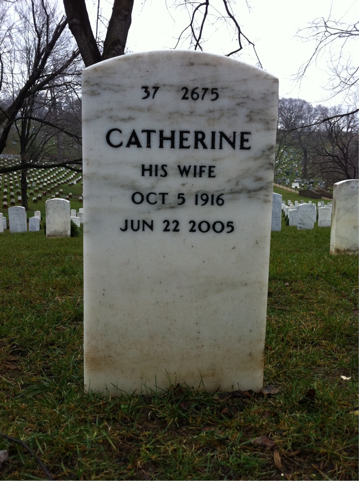 Back of headstone — Allan Ames