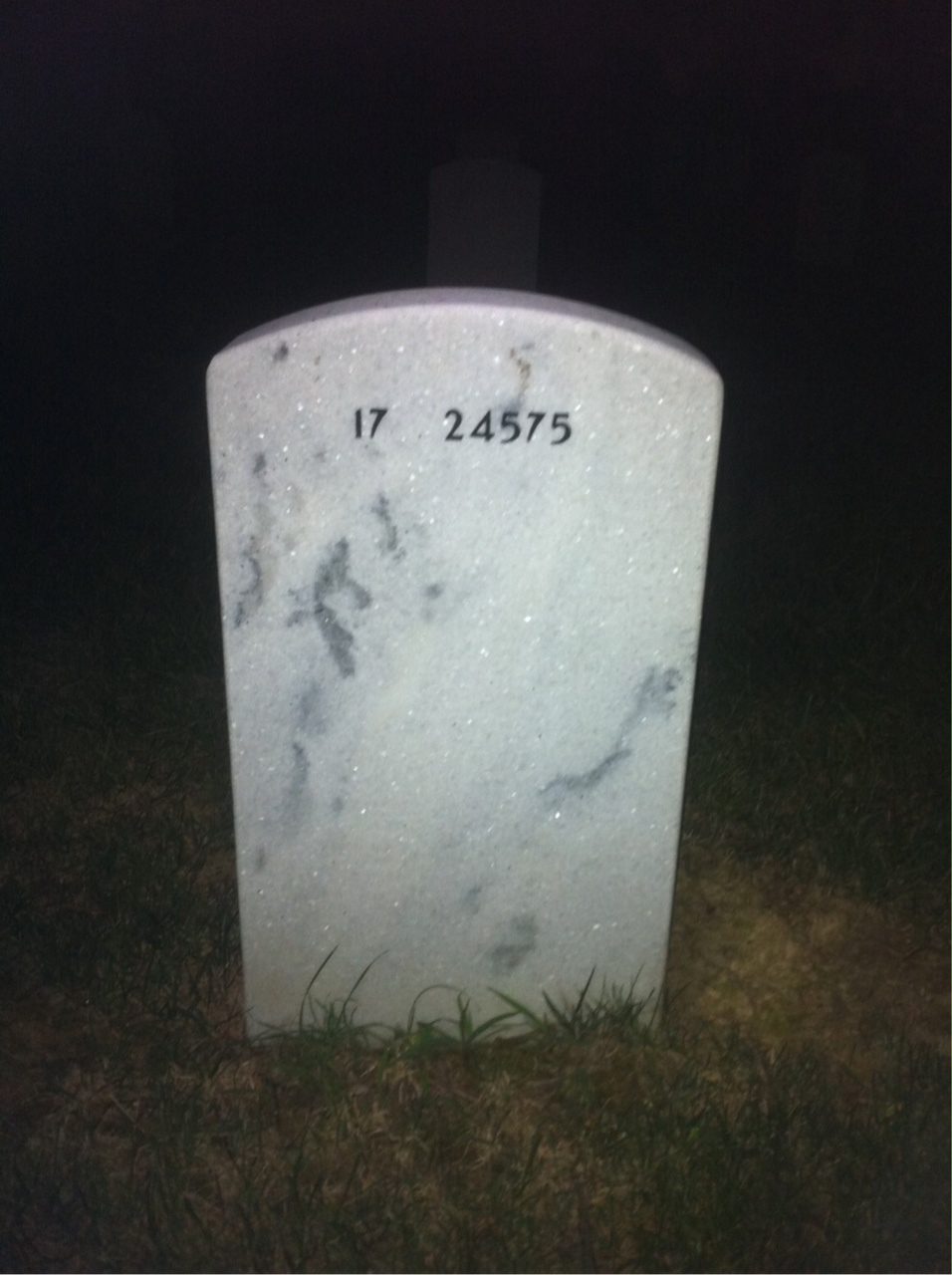 Back of headstone — Robert Smith