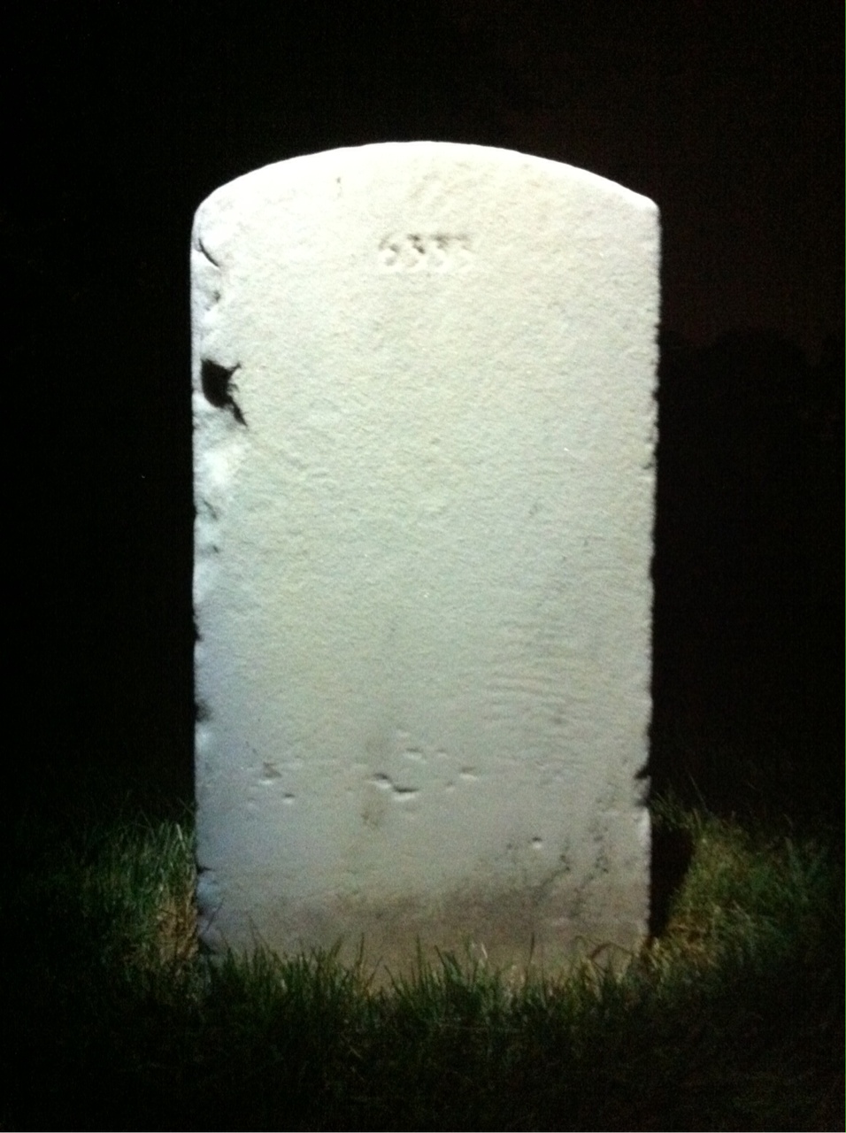 Back of headstone — Arthur Boissoneau