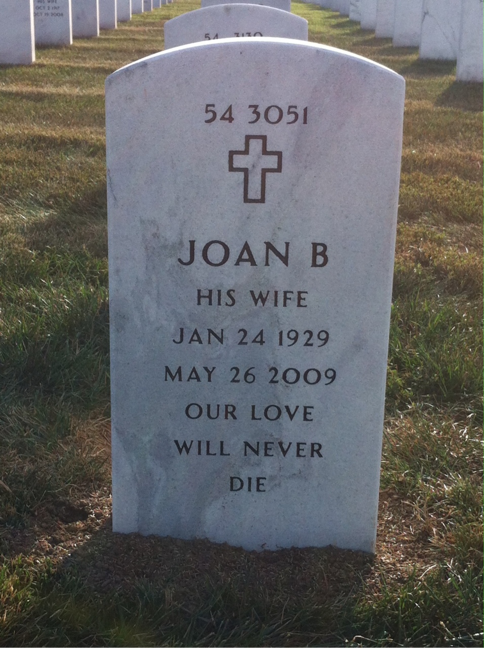 Back of headstone — Douglas Shannon
