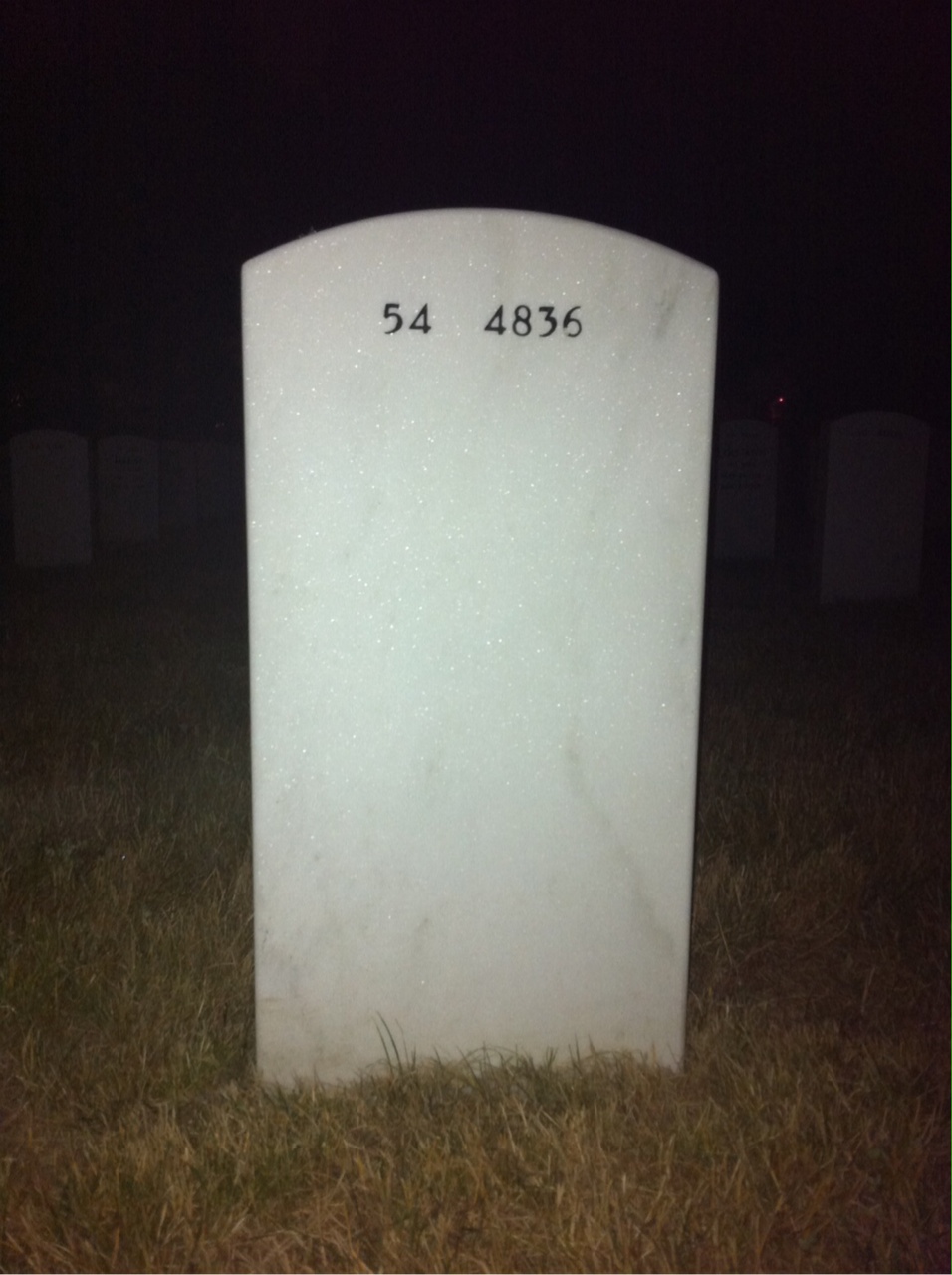 Back of headstone — William Kruge