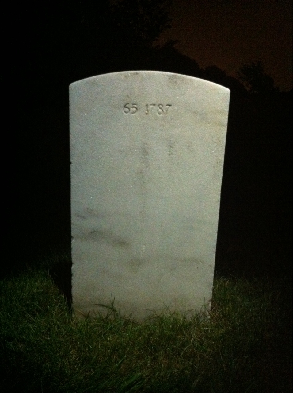 Back of headstone — Harold Murphy