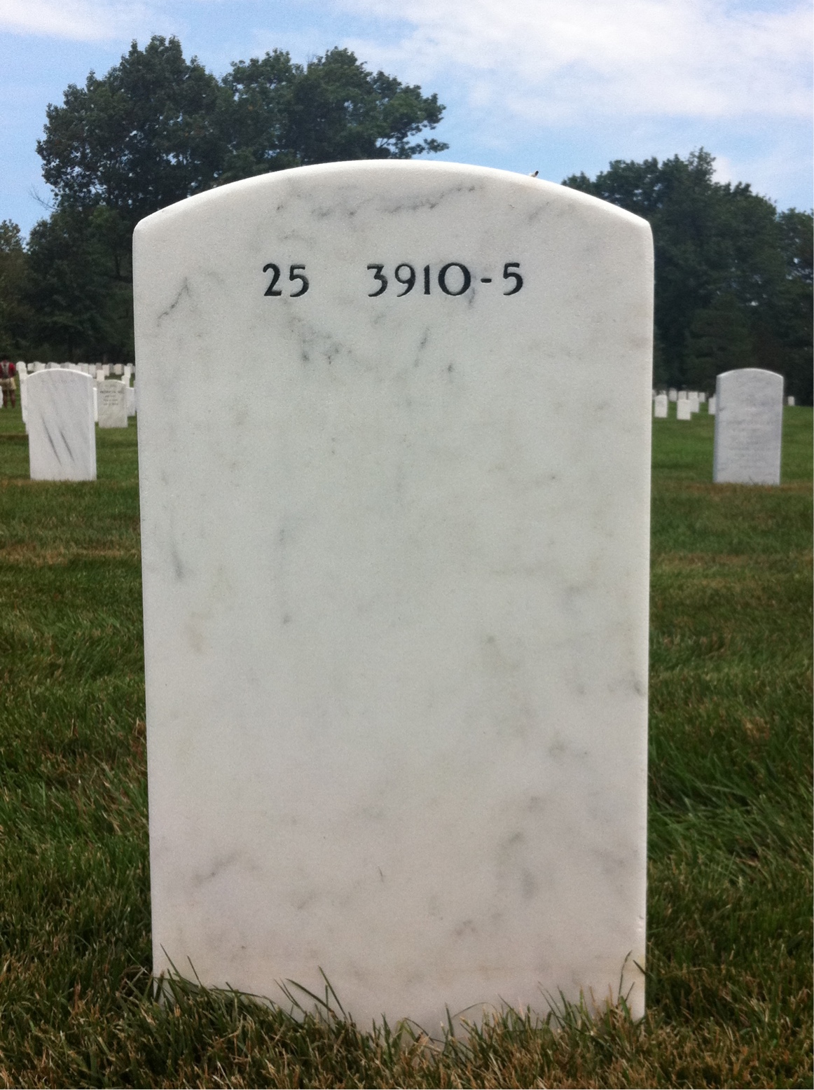Back of headstone — Matthew Mcfarland