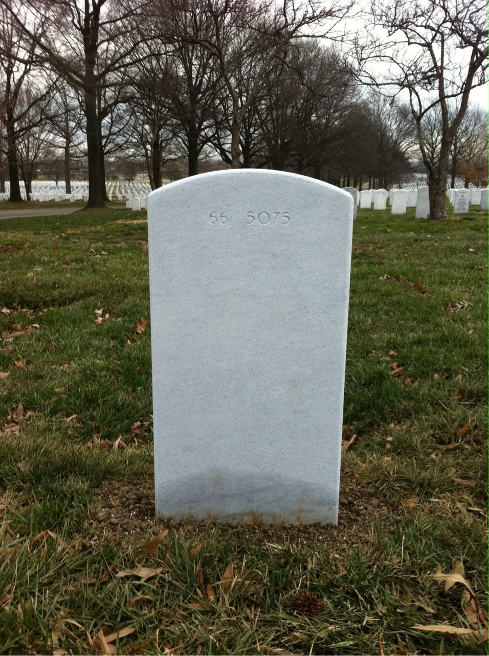 Back of headstone — John Baker
