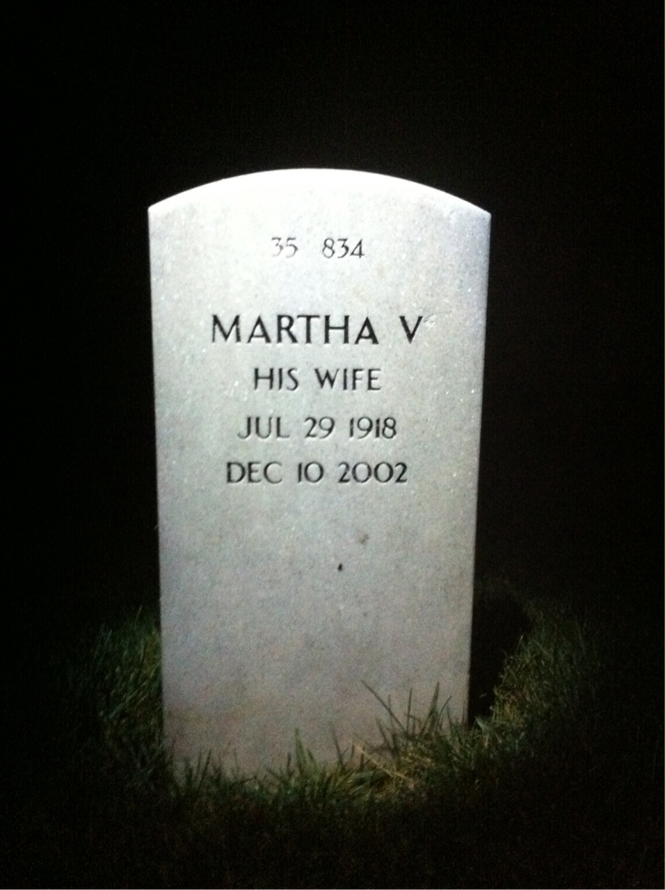 Back of headstone — Joseph Fabey