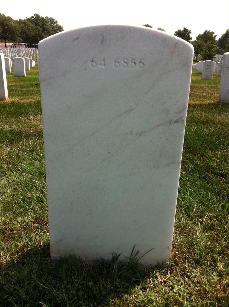 Back of headstone — Joseph Mckeever