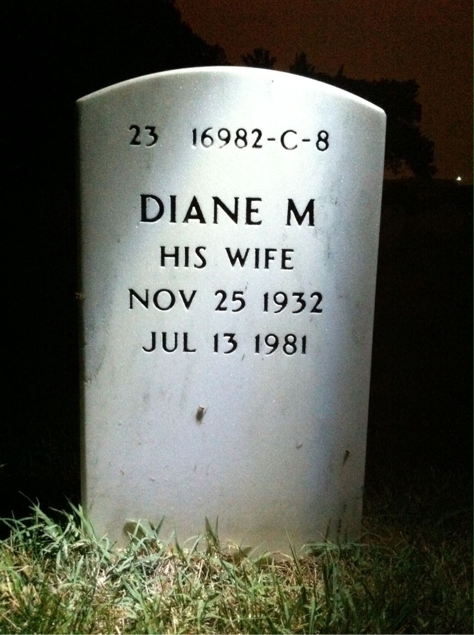 Back of headstone — Harry Purdy