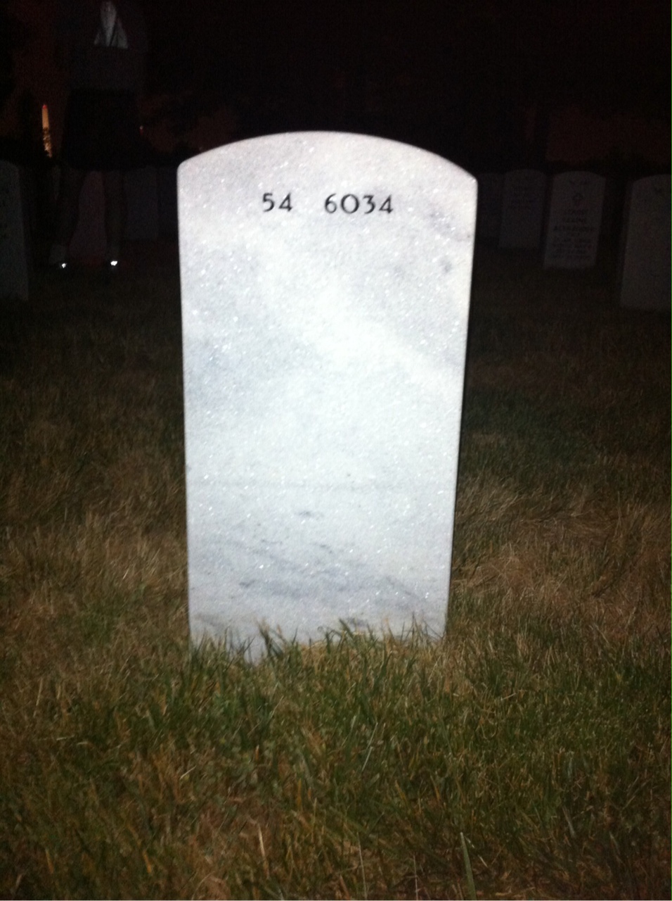 Back of headstone — Ronnie Rager