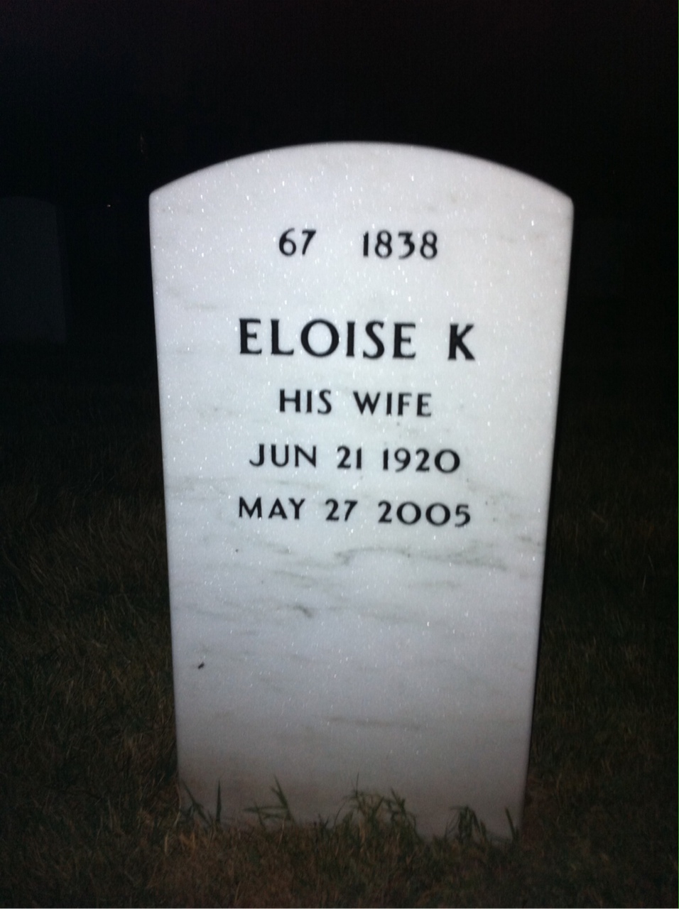 Back of headstone — Richard Finn