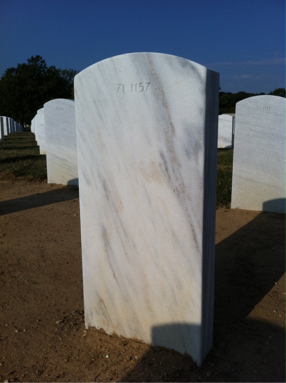 Back of headstone — Walter Louis Helm
