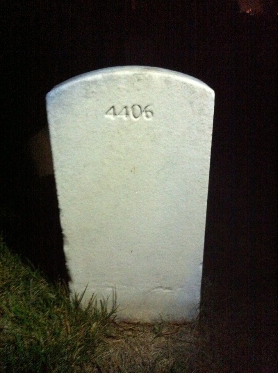 Back of headstone — Girolomo Montalione