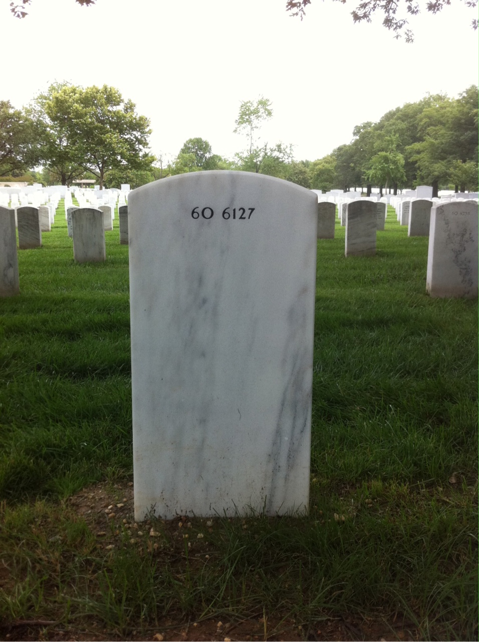 Back of headstone — Dick Atencio