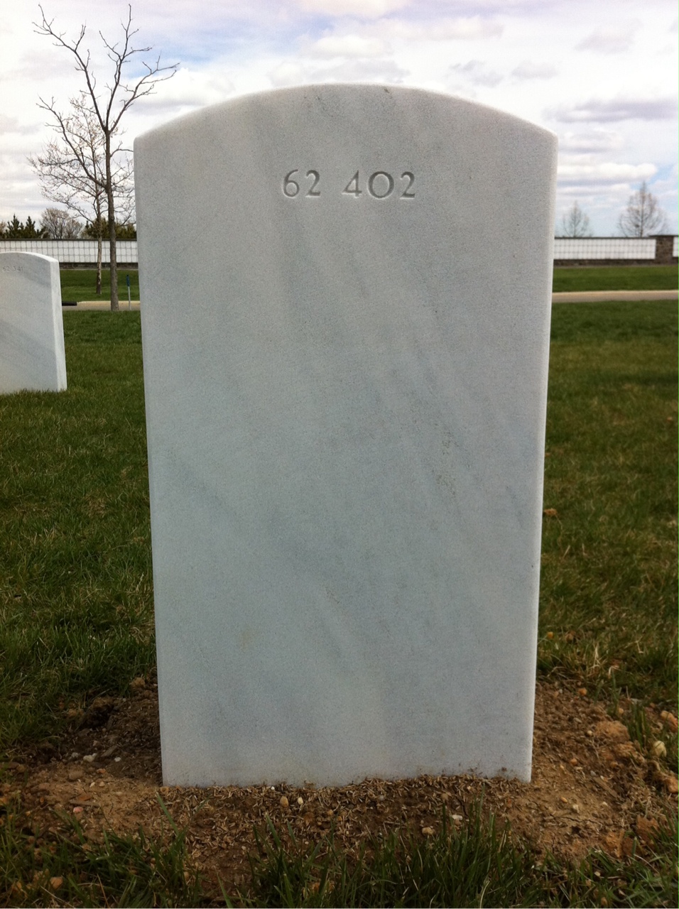 Back of headstone — William Lawrence Long