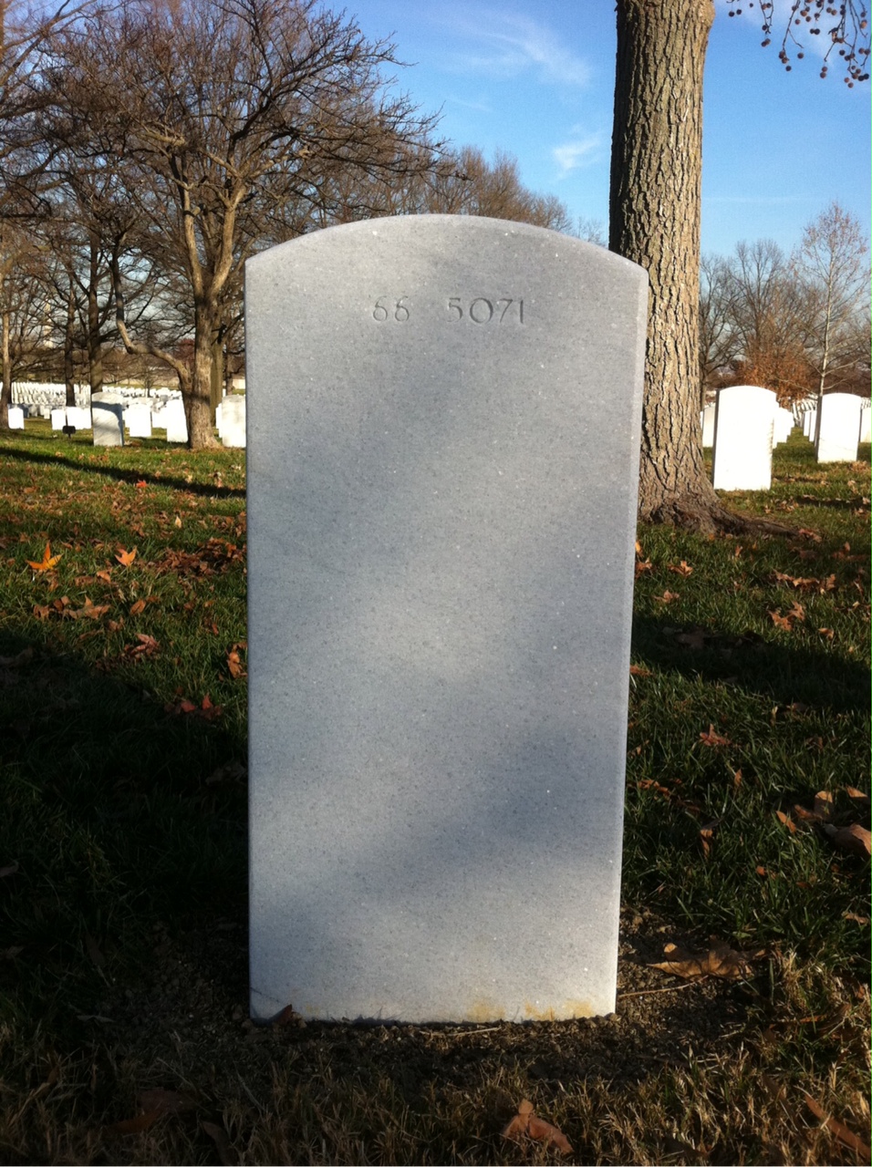 Back of headstone — Terry Thomas Thurman
