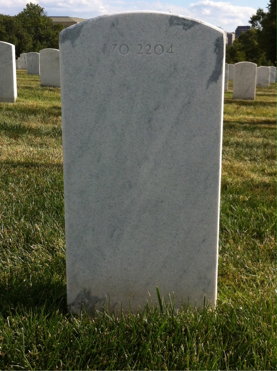 Back of headstone — Victor J Gerczak