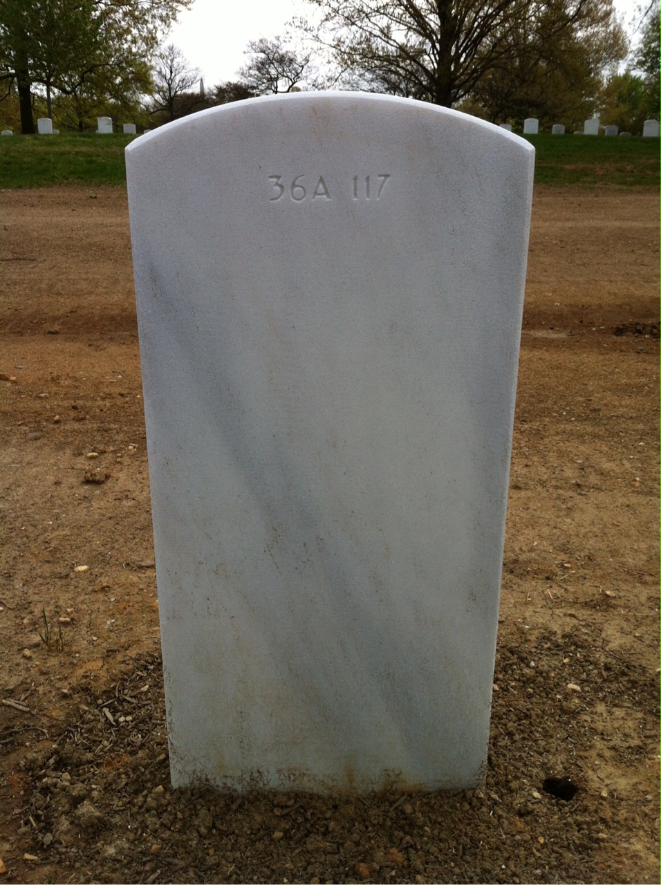 Back of headstone — Stanley Bailey