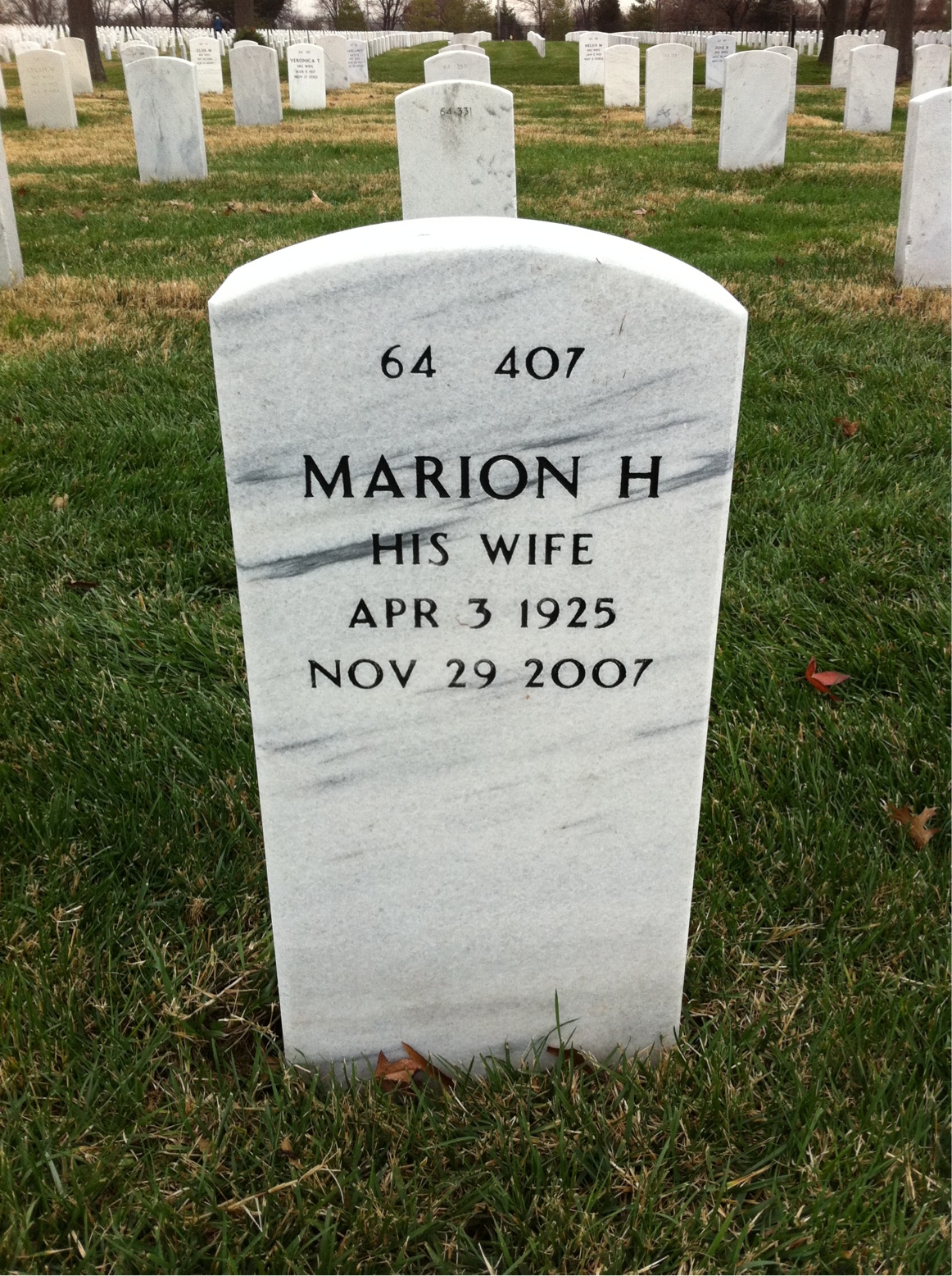 Back of headstone — Thomas Anthony