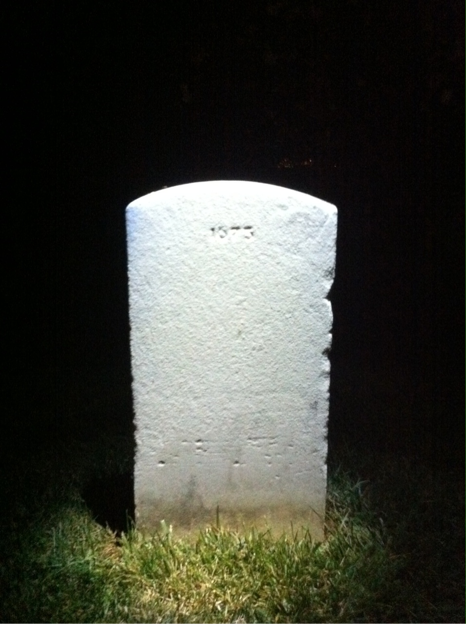 Back of headstone — Bellethine Morrill