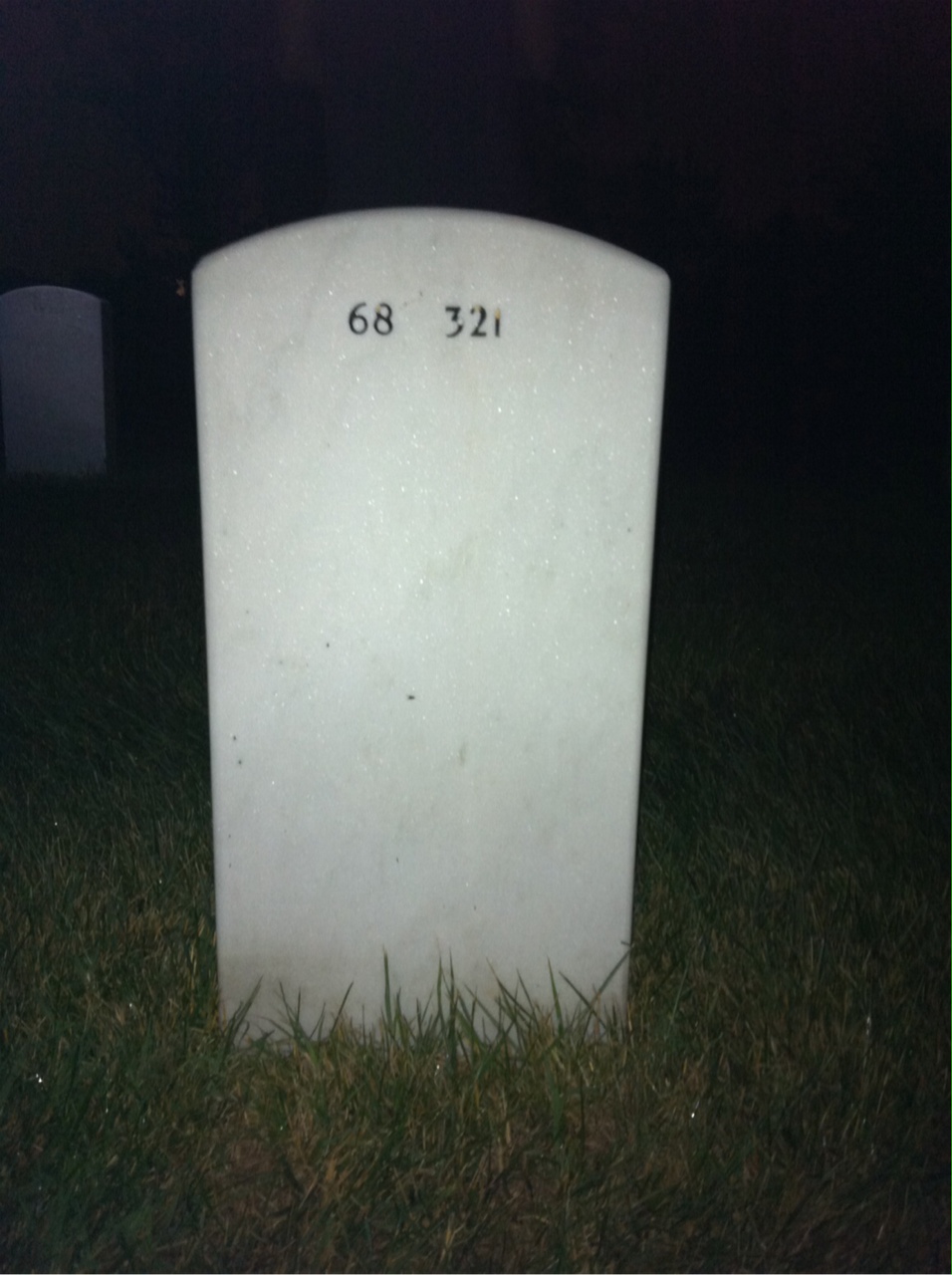 Back of headstone — Thomas Jones
