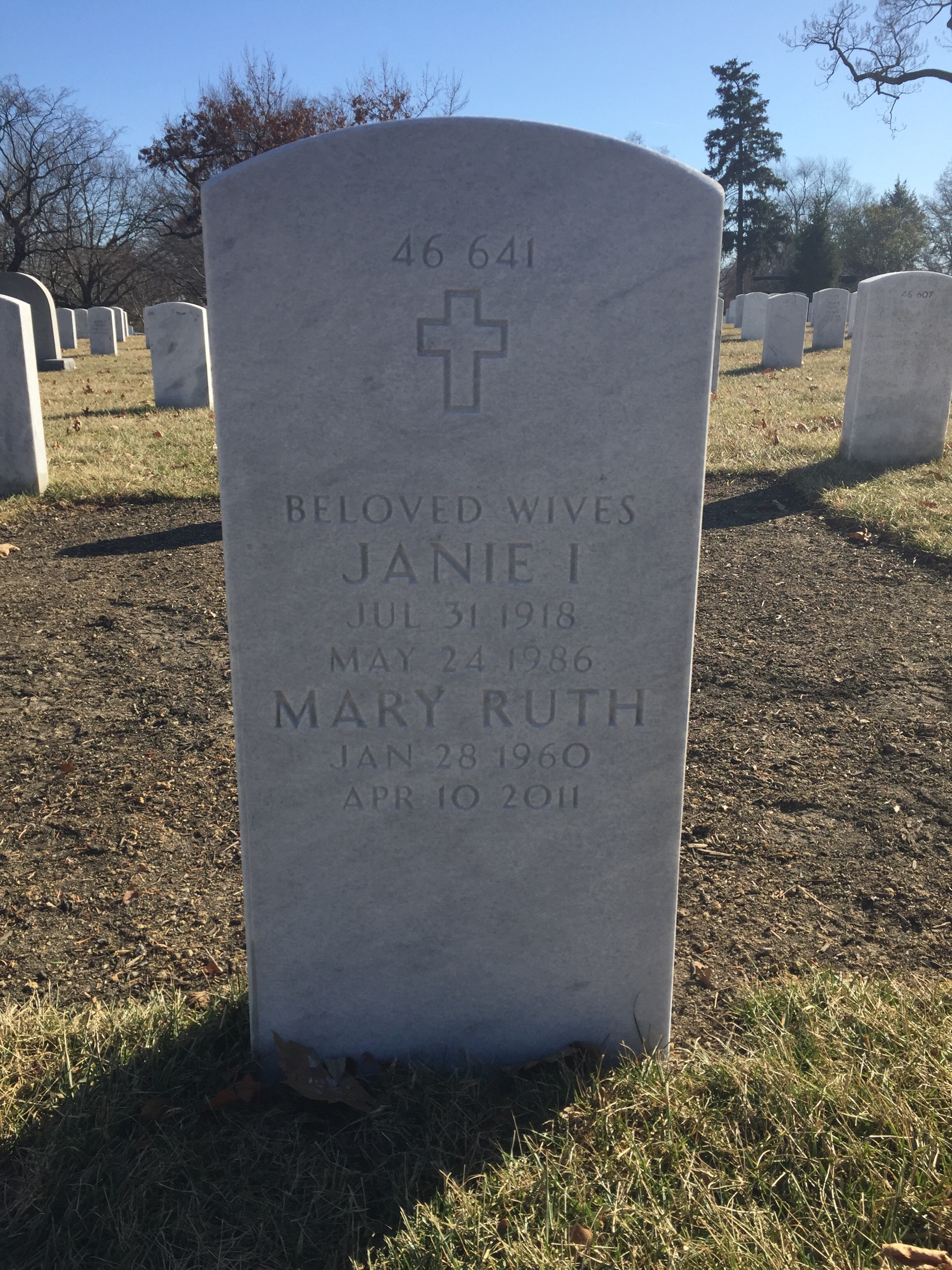 Back of headstone — William Ballard Tapp