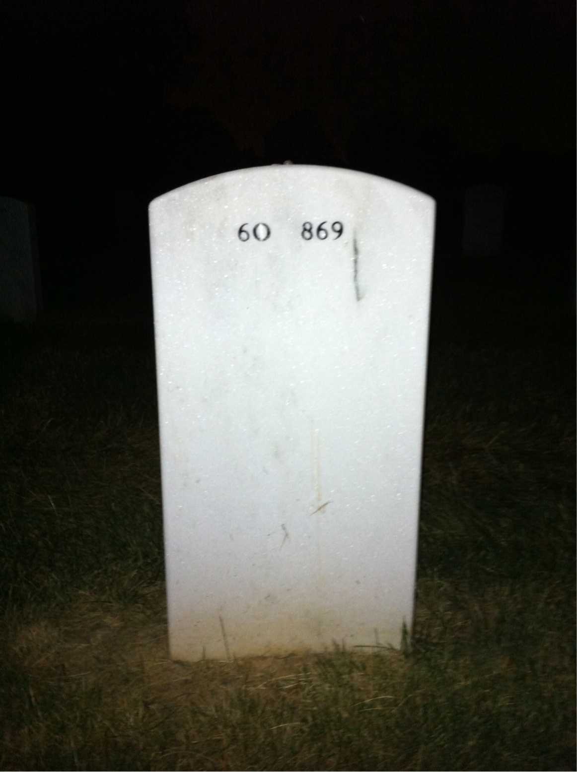 Back of headstone — Robert Needham