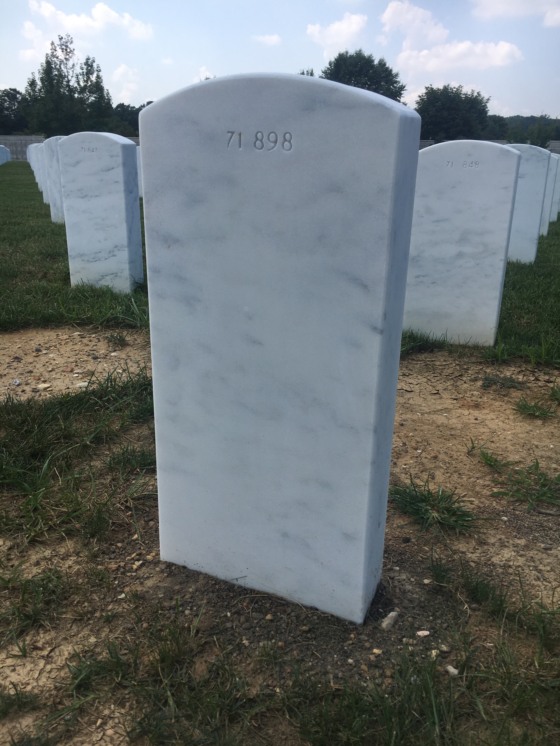 Back of headstone — Winston Mcglarin Eldridge