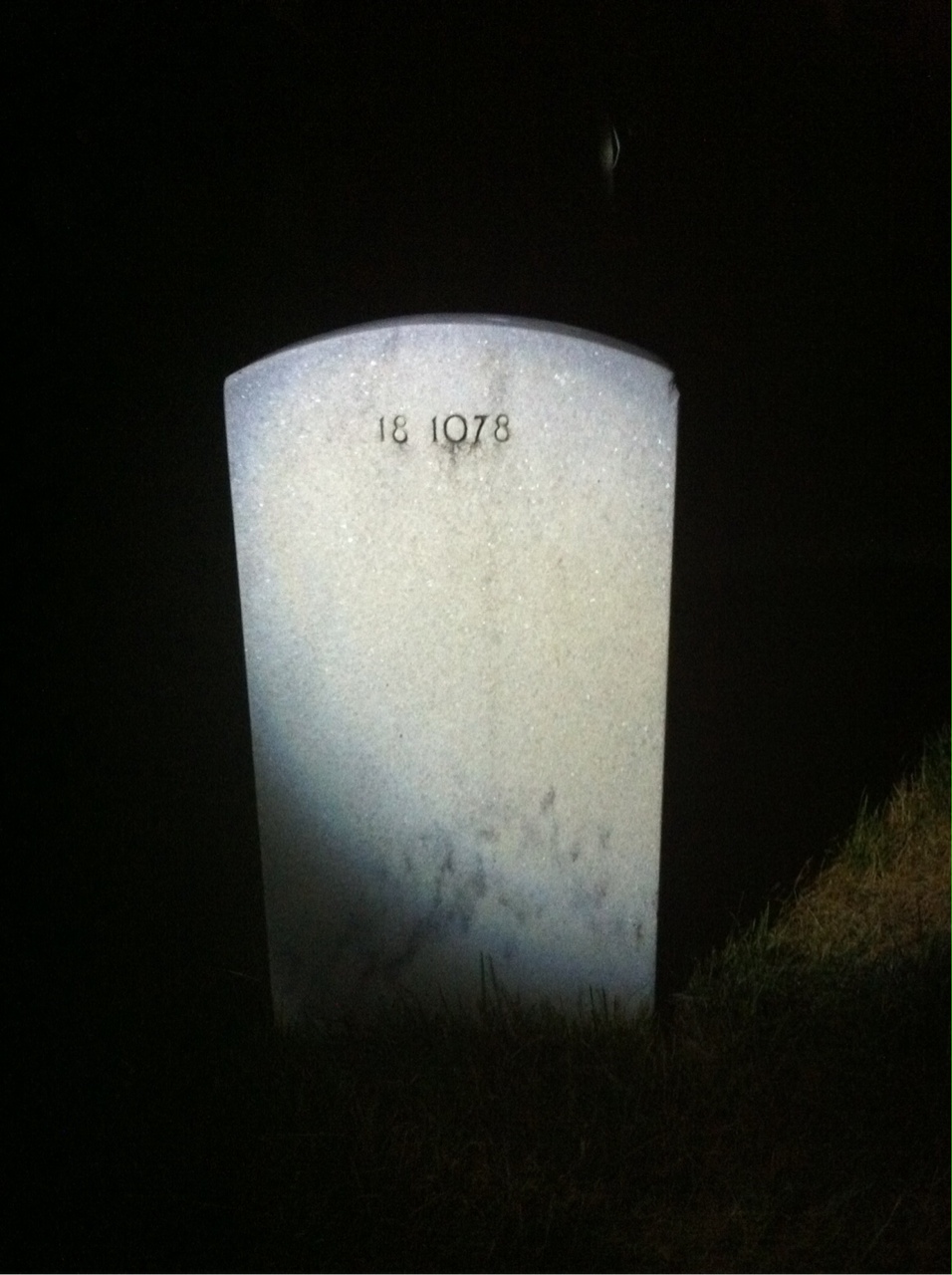 Back of headstone — John Muncus