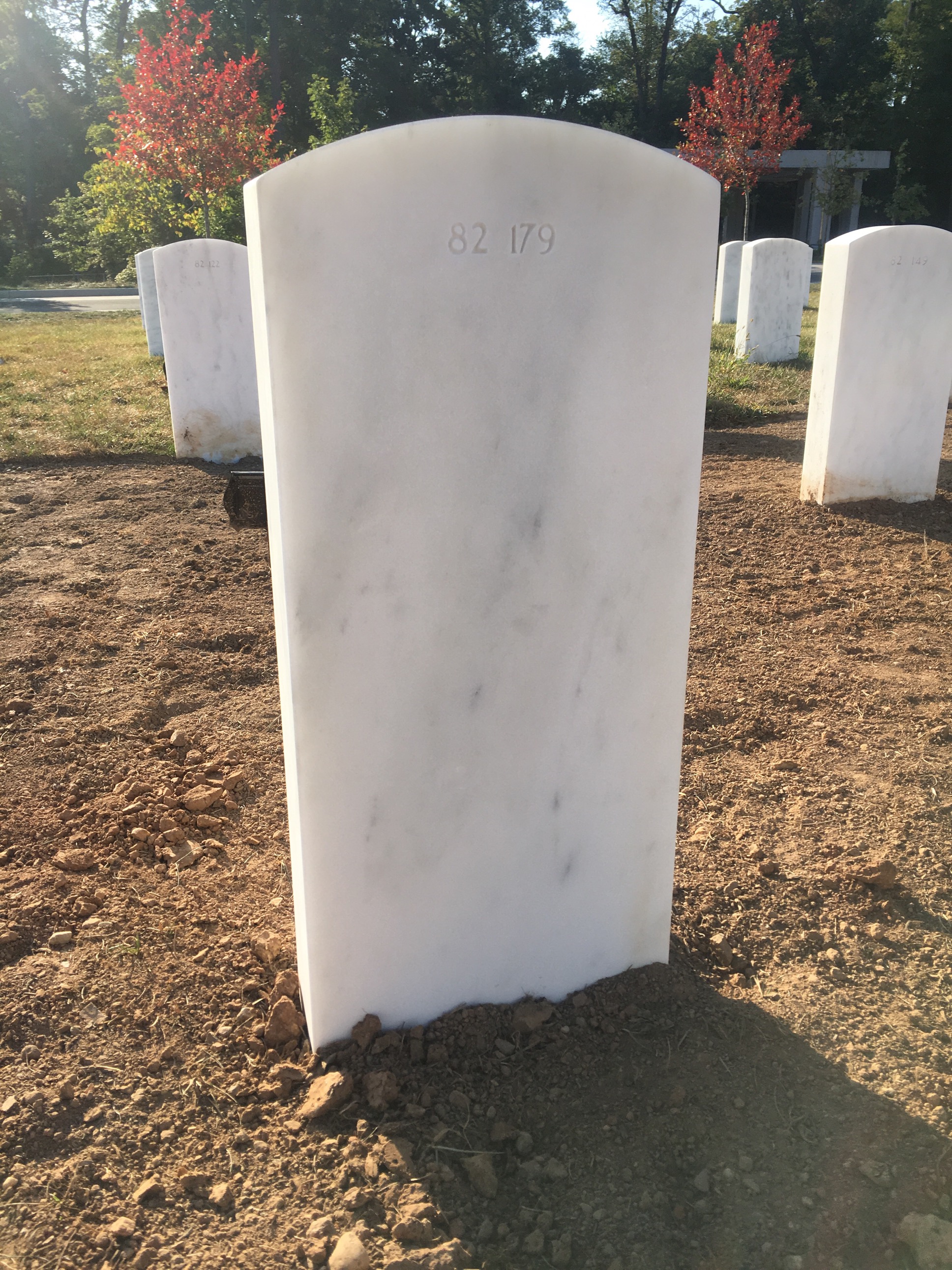 Back of headstone — Lorell Angelety