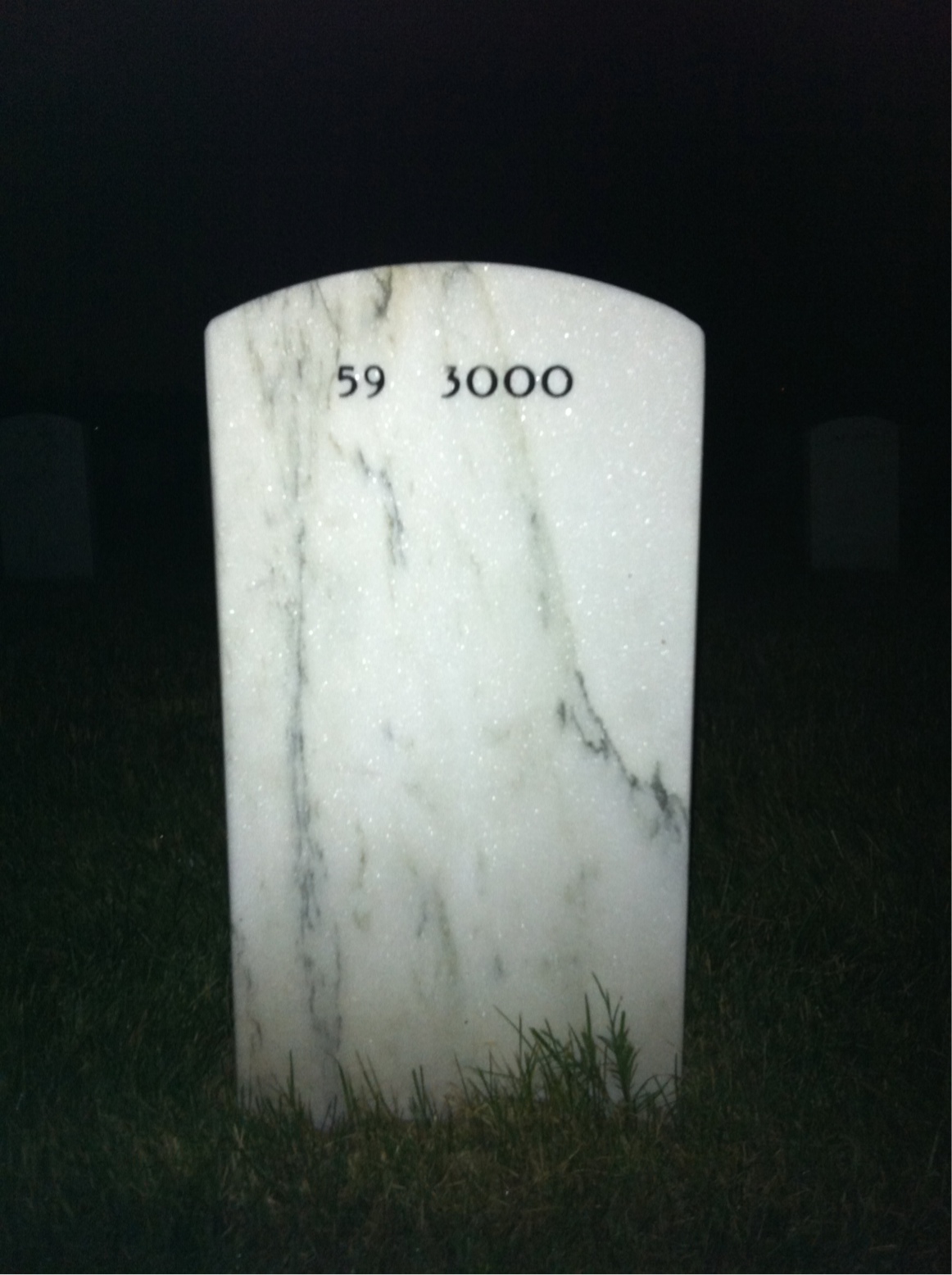 Back of headstone — James Edwards