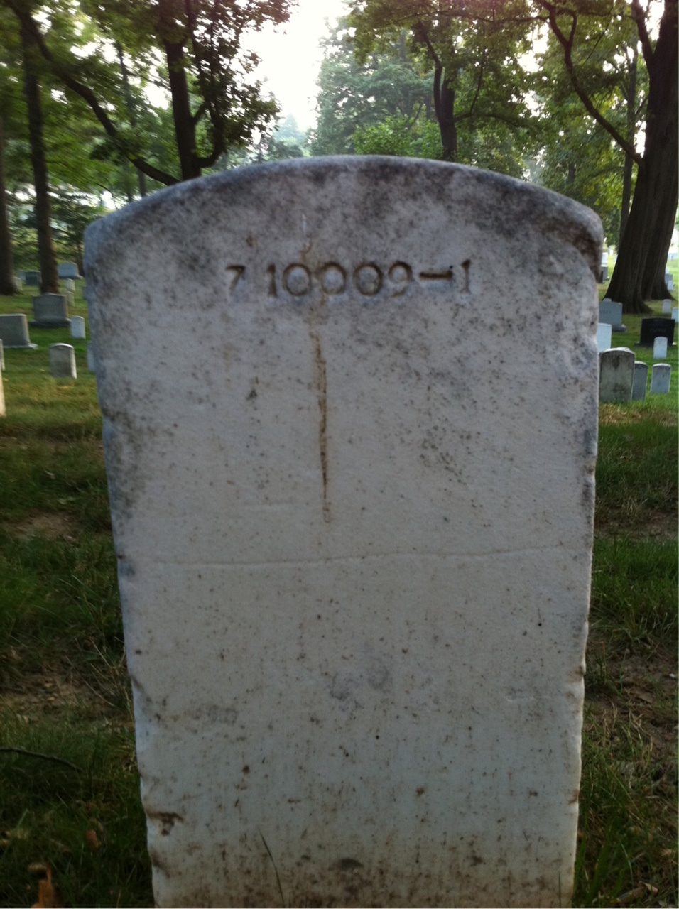 Back of headstone — Henry Mohler