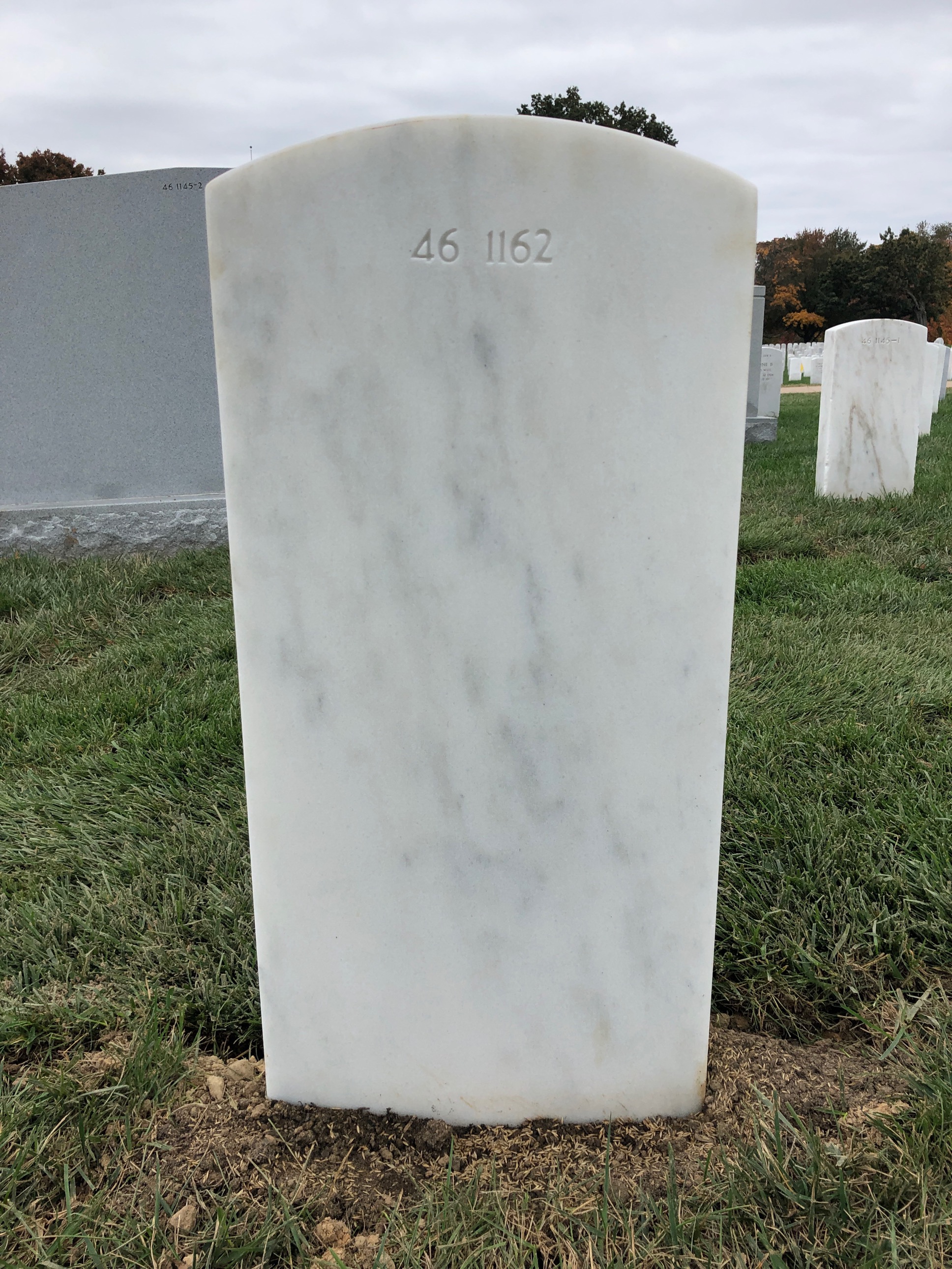 Back of headstone — Dean Allard