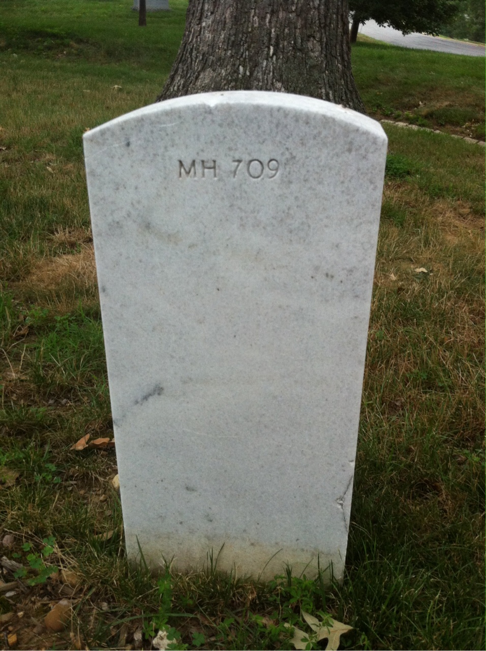 Back of headstone — Carl Bailey