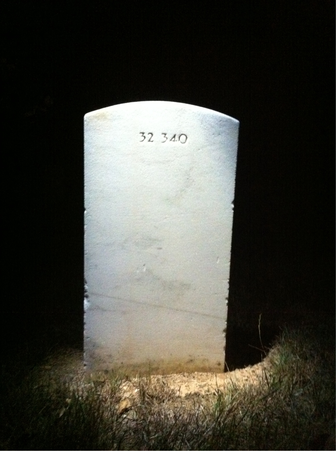 Back of headstone — Gilbert Bigelow