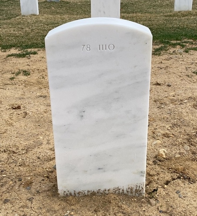 Back of headstone — Robert Murdock
